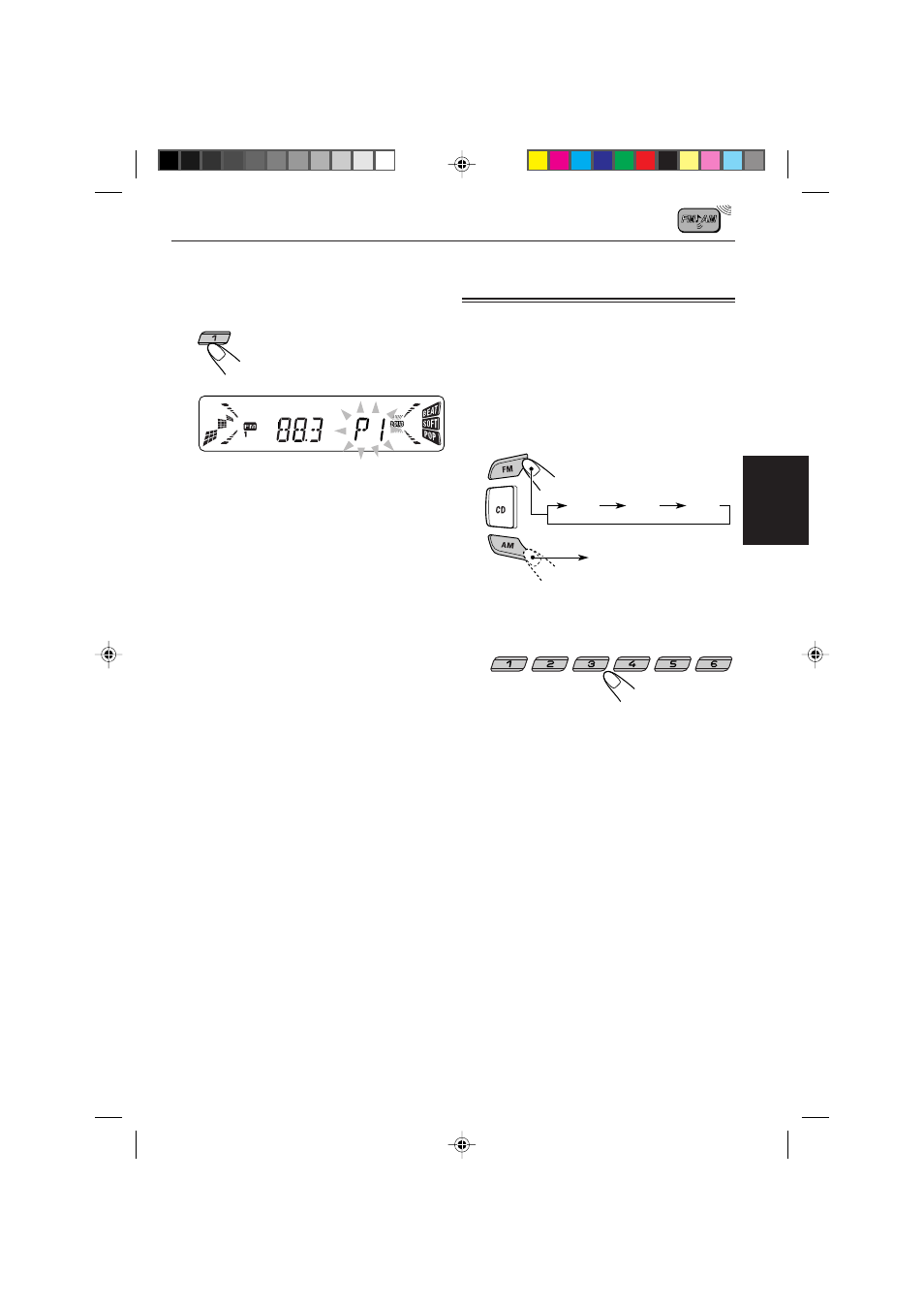 Accord d’une station preselectionnee, Accord d’une station présélectionnée | JVC KD-S821R User Manual | Page 65 / 114