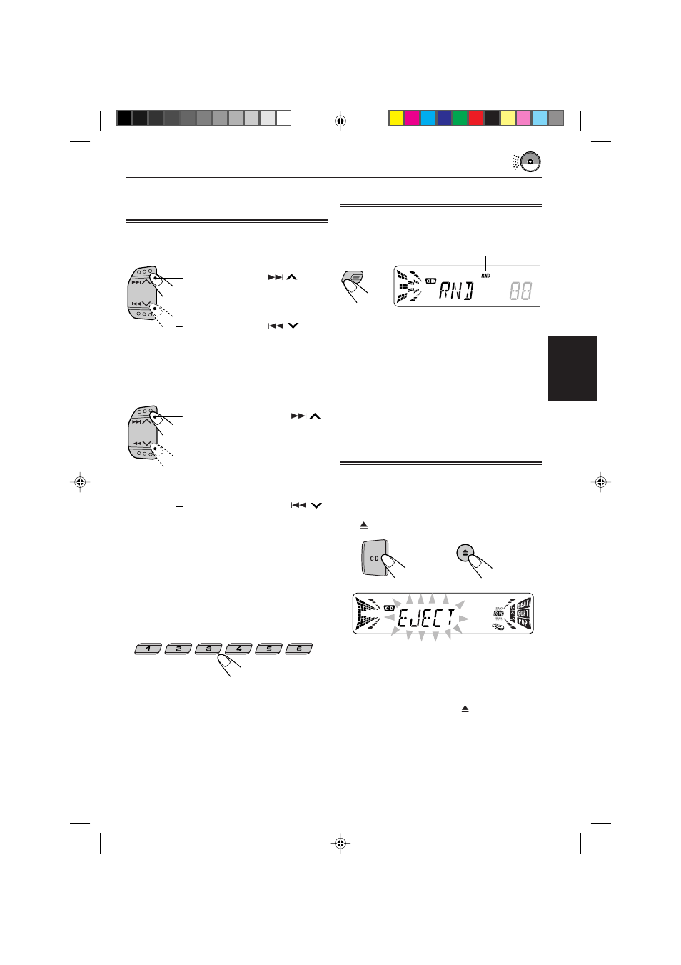 Lecture dans un ordre aleatoire, Interdiction de l’ejection de cd, Interdiction de l’éjection de cd | Lecture dans un ordre aléatoire, Français | JVC KD-S821R User Manual | Page 73 / 114