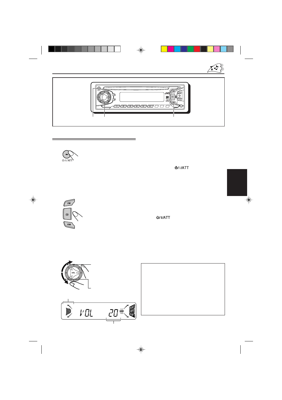 Basisbediening, De stroomtoevoer inschakelen, De stroomtoevoer inschakelen 1 | Nederlands, Volume in een oogwenk zachter zetten, Spanning uitschakelen | JVC KD-S821R User Manual | Page 89 / 114