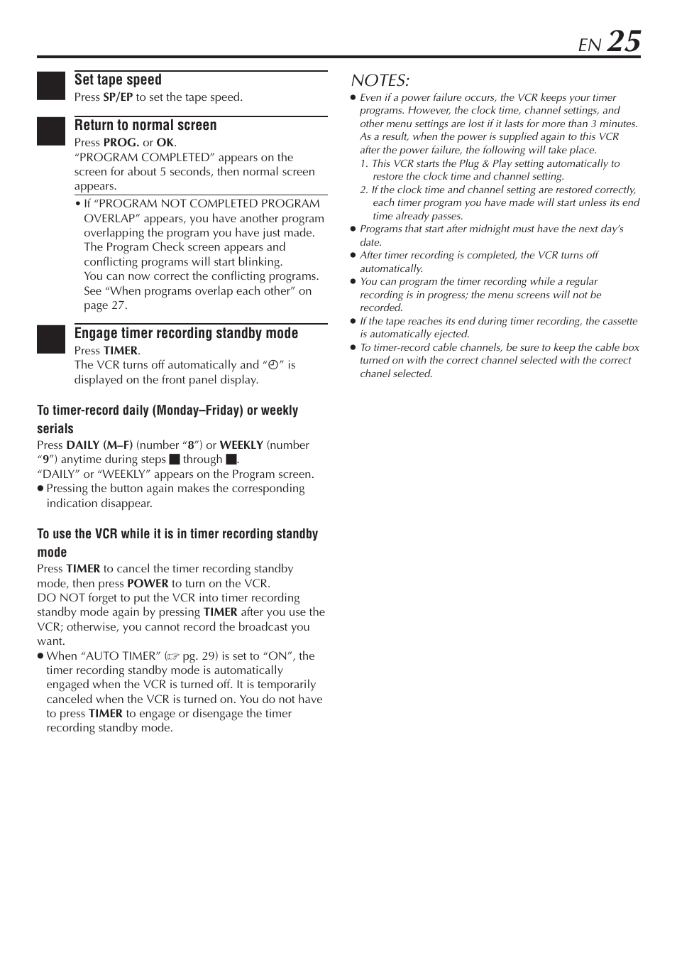JVC HR-A56U User Manual | Page 25 / 44