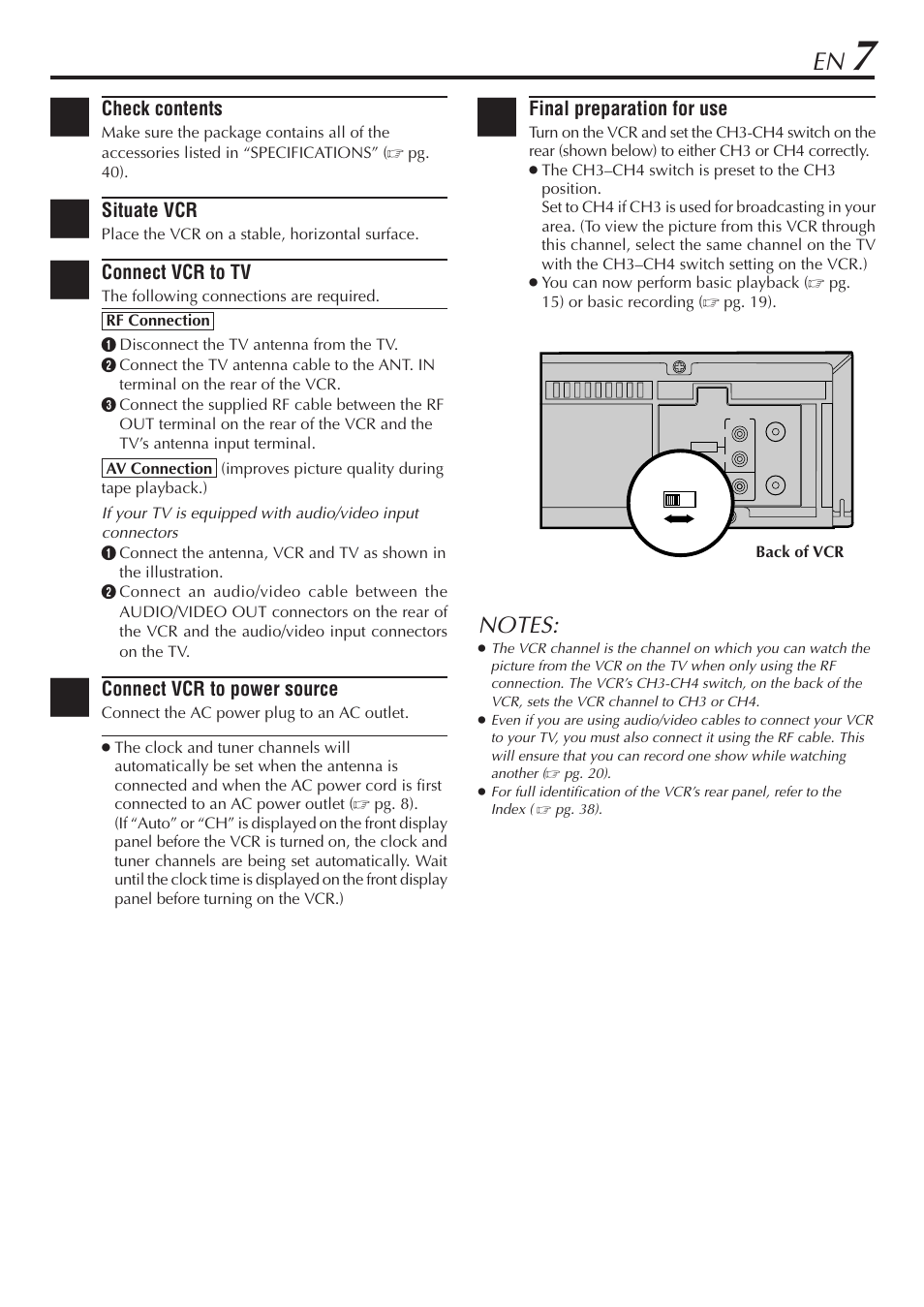 JVC HR-A56U User Manual | Page 7 / 44