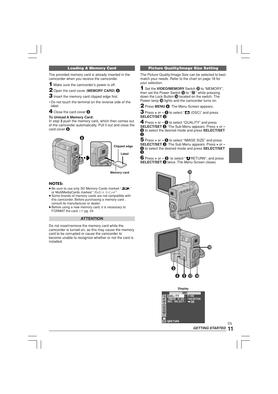 JVC GR-DX300  EN User Manual | Page 11 / 60