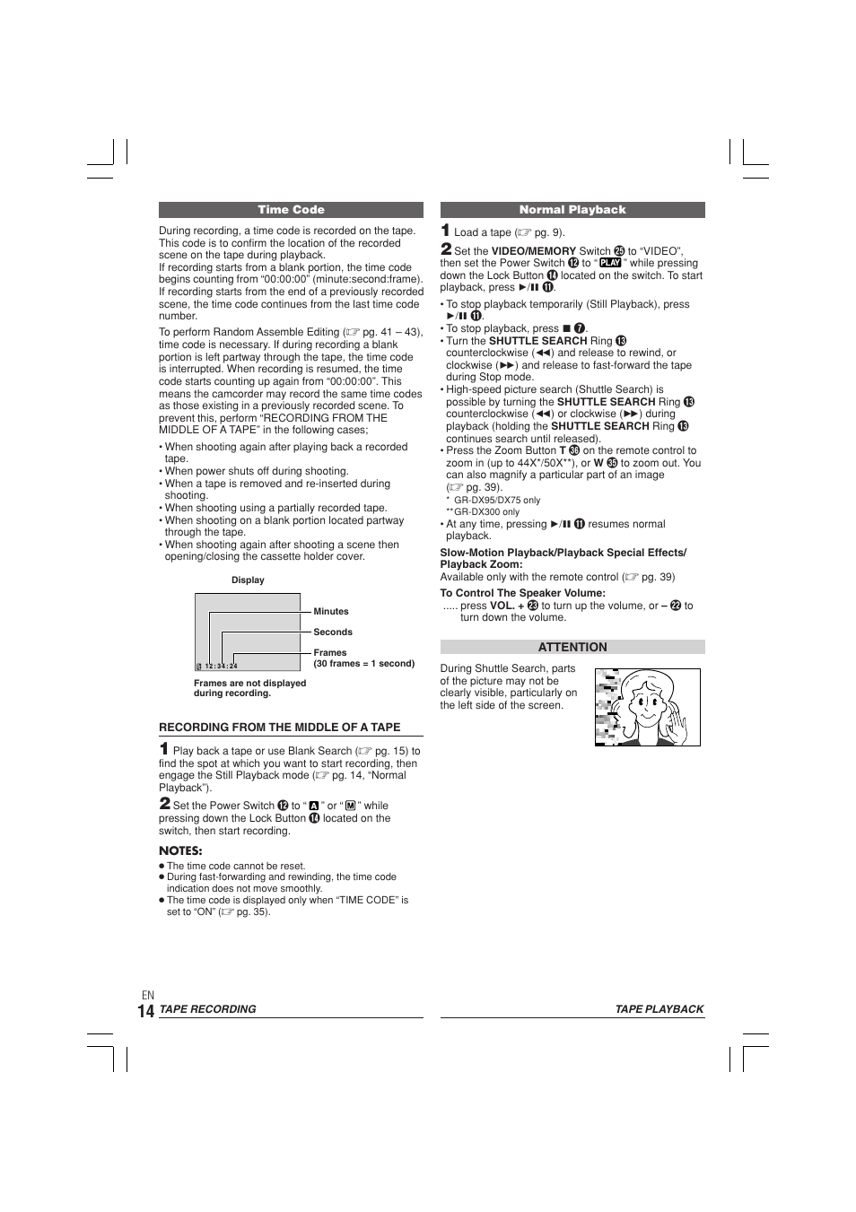 JVC GR-DX300  EN User Manual | Page 14 / 60