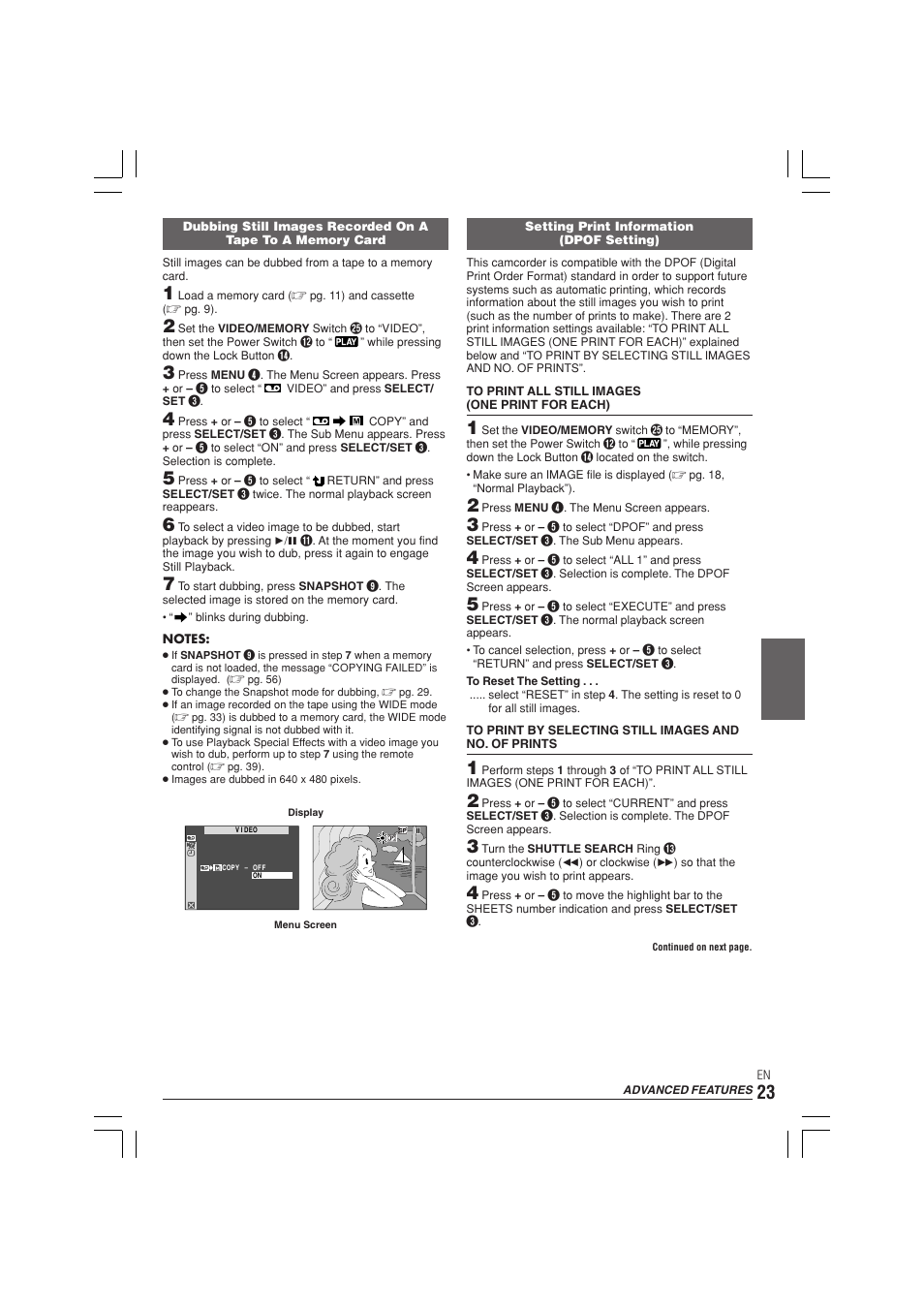 JVC GR-DX300  EN User Manual | Page 23 / 60