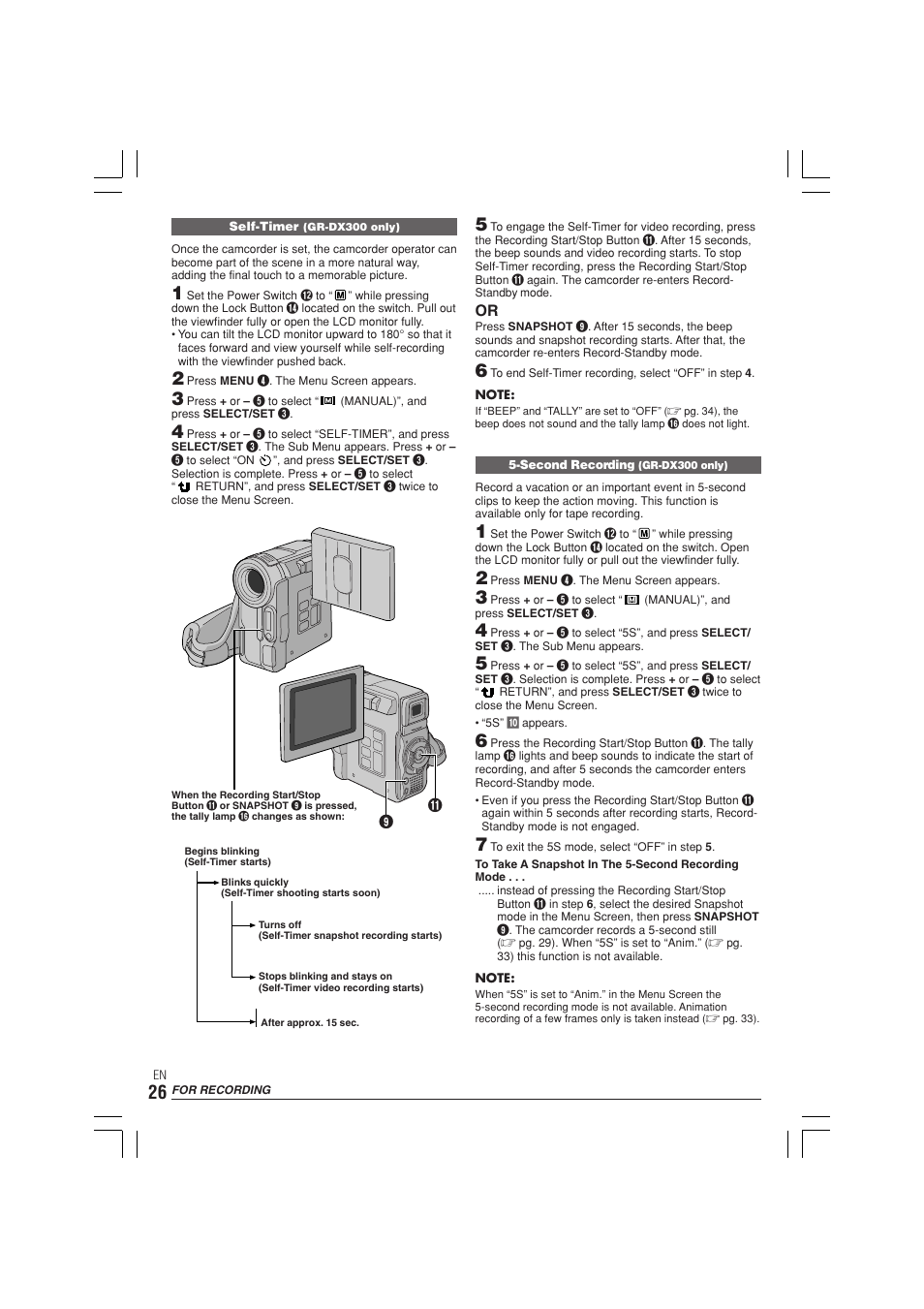 JVC GR-DX300  EN User Manual | Page 26 / 60