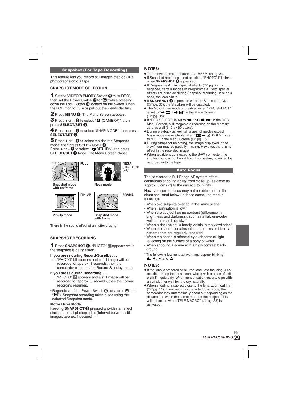 JVC GR-DX300  EN User Manual | Page 29 / 60