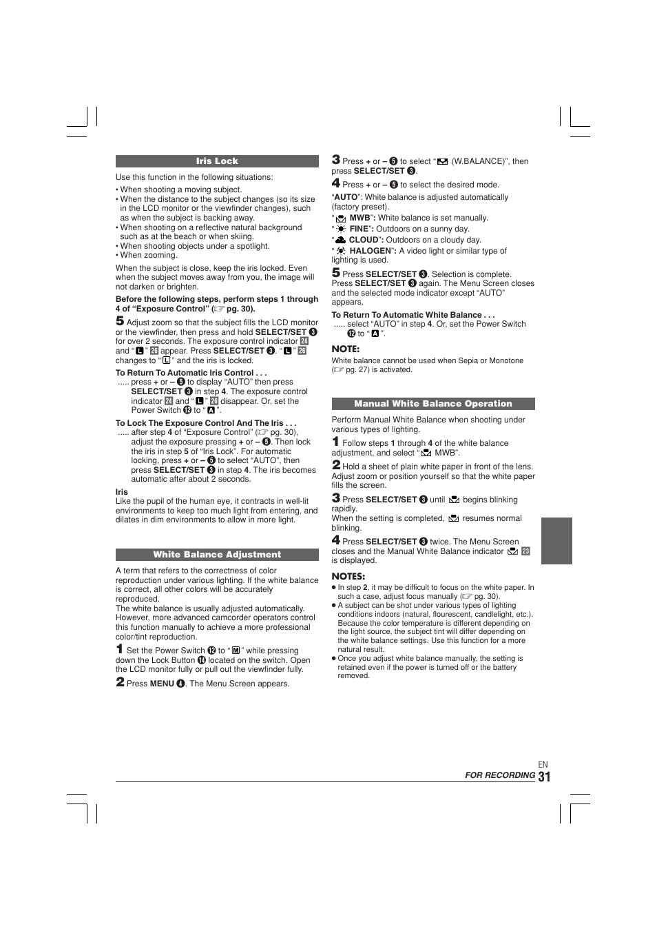 JVC GR-DX300  EN User Manual | Page 31 / 60