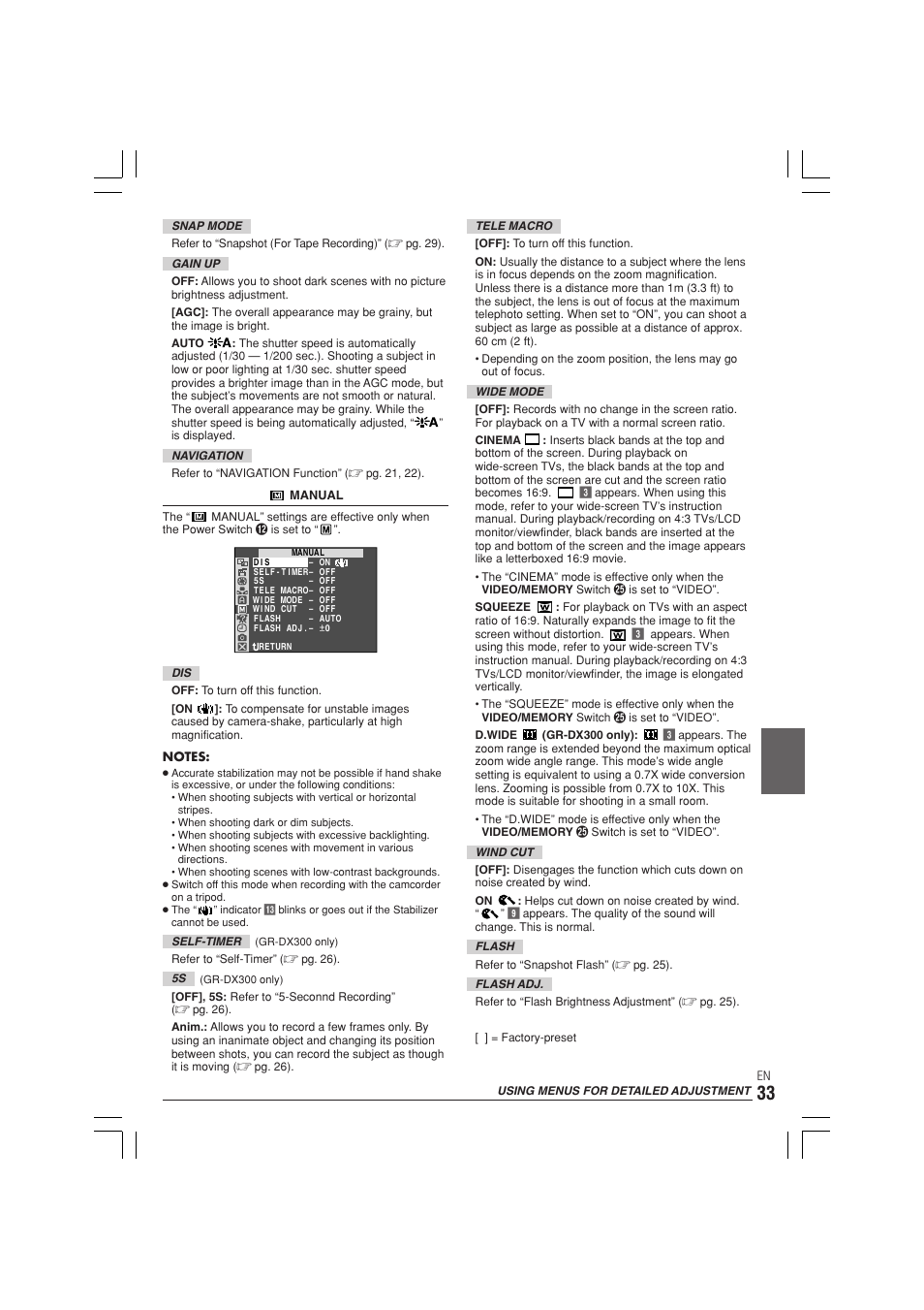 JVC GR-DX300  EN User Manual | Page 33 / 60