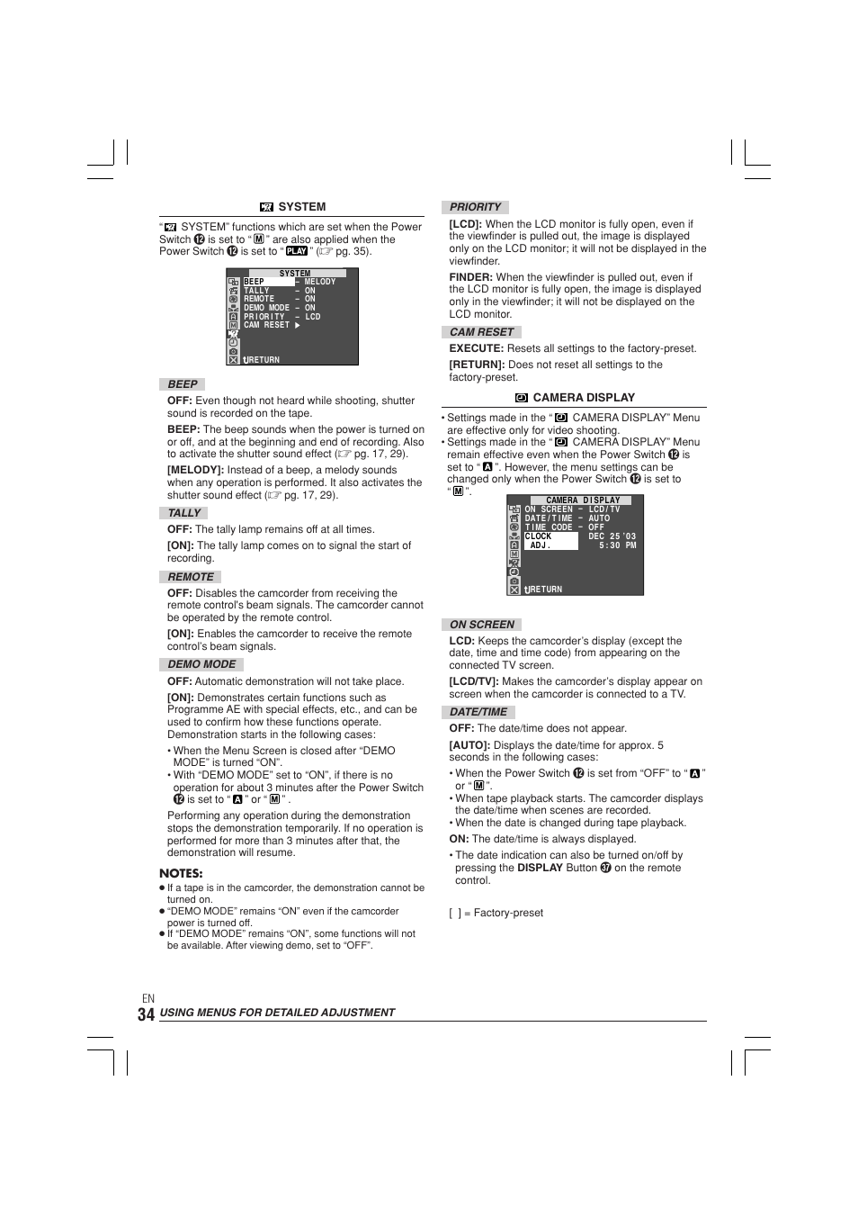 JVC GR-DX300  EN User Manual | Page 34 / 60