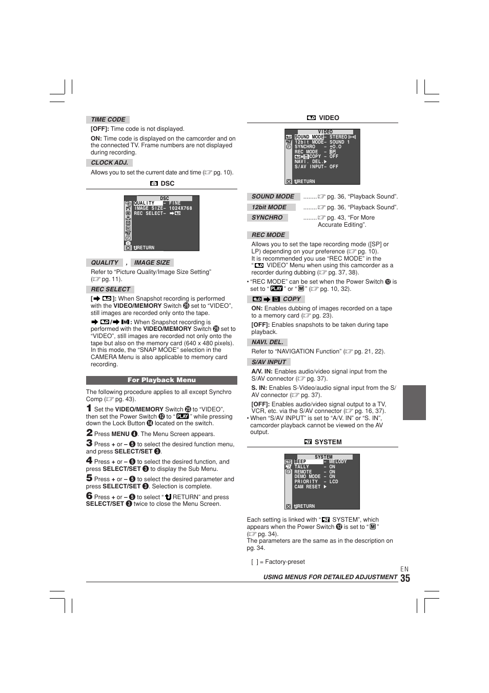 JVC GR-DX300  EN User Manual | Page 35 / 60