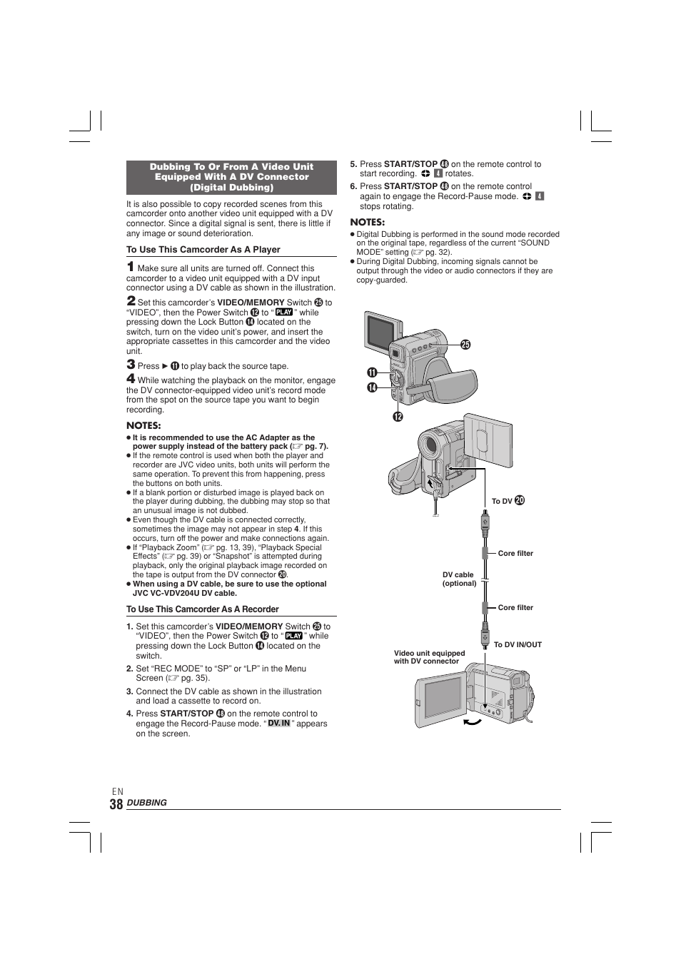 JVC GR-DX300  EN User Manual | Page 38 / 60