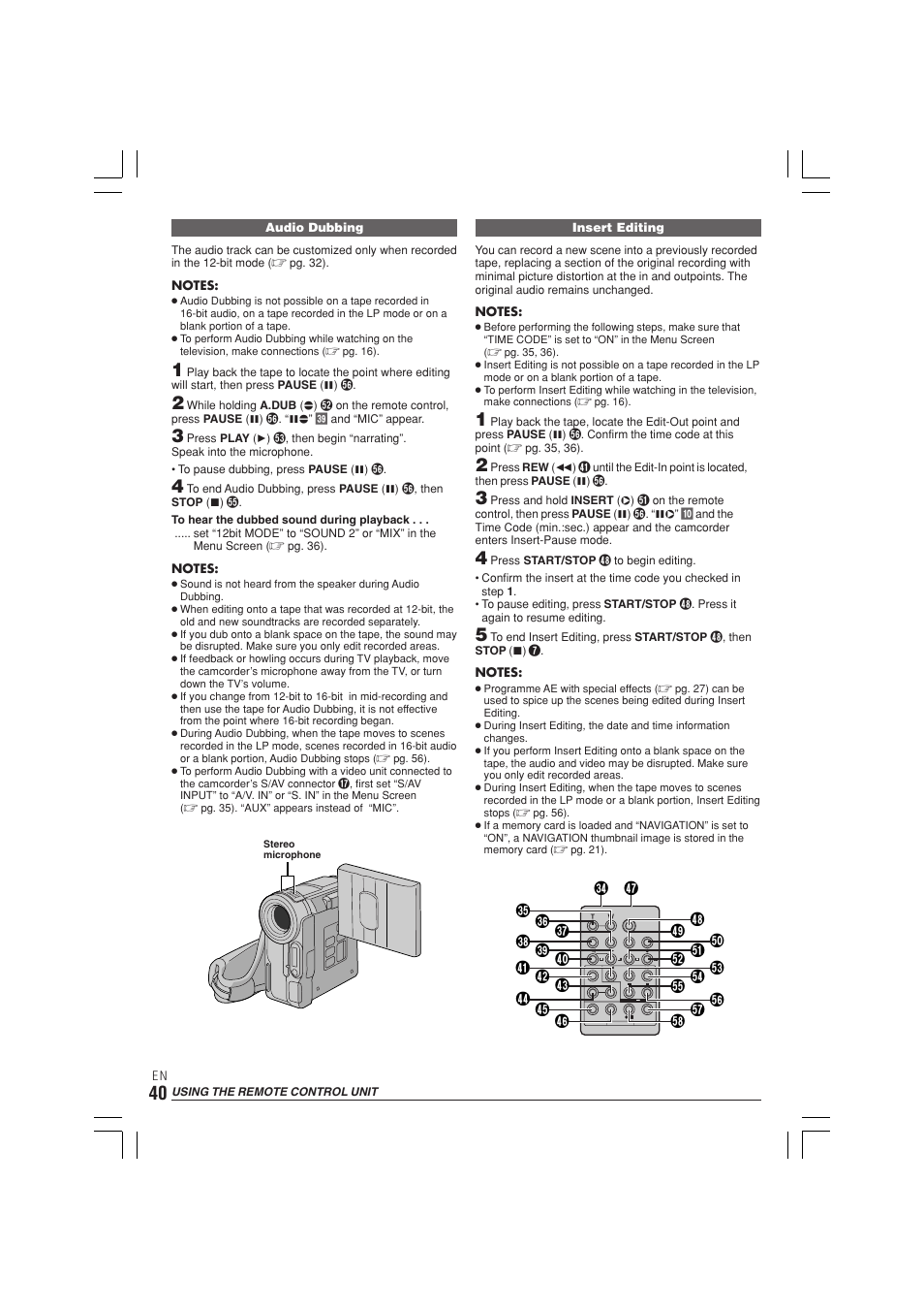 JVC GR-DX300  EN User Manual | Page 40 / 60