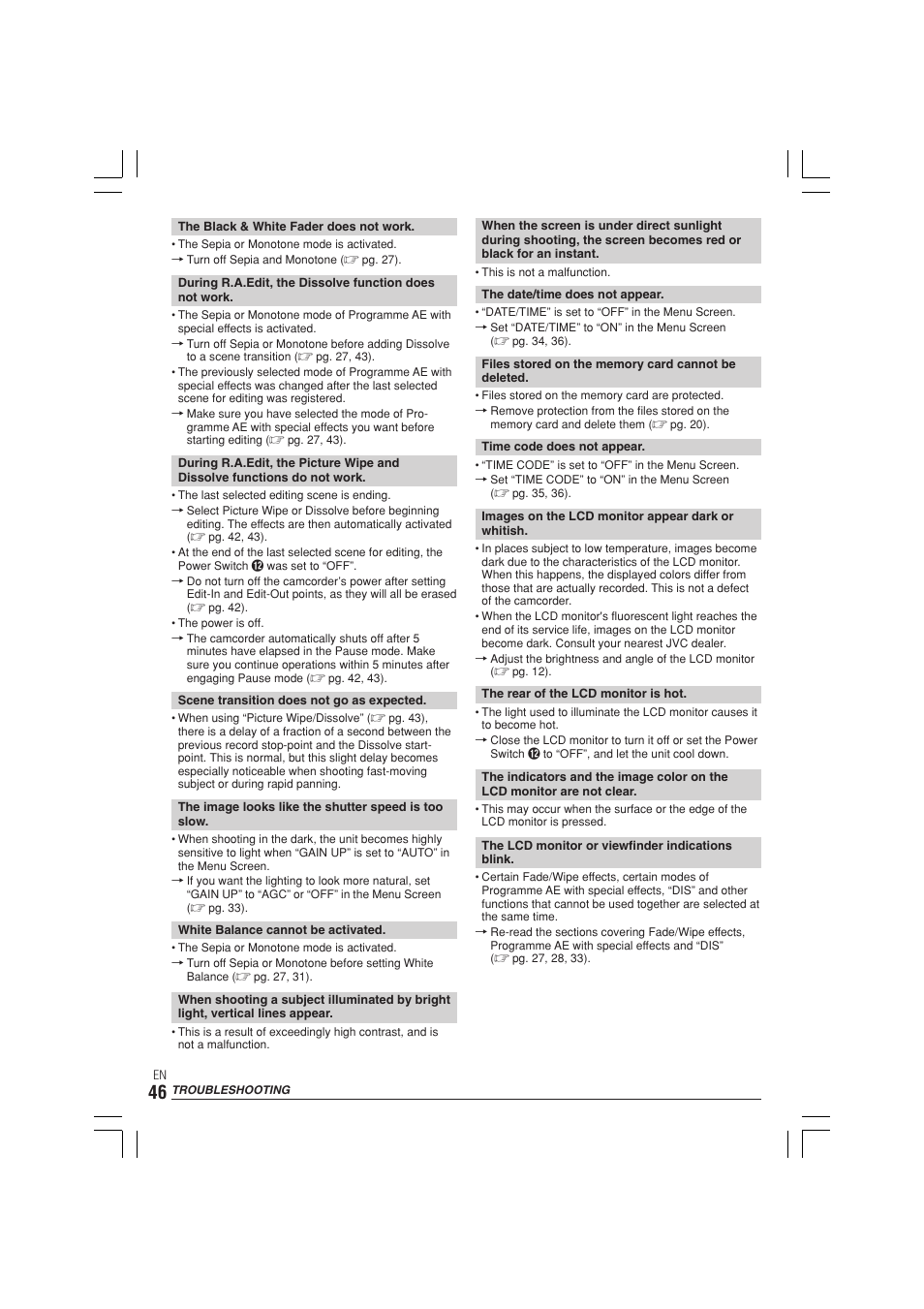 JVC GR-DX300  EN User Manual | Page 46 / 60