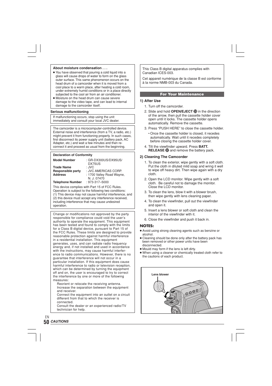 JVC GR-DX300  EN User Manual | Page 50 / 60