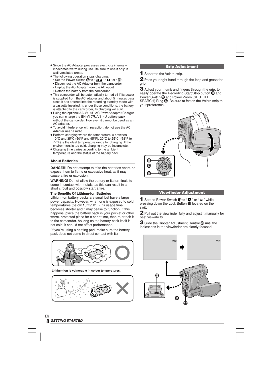 JVC GR-DX300  EN User Manual | Page 8 / 60