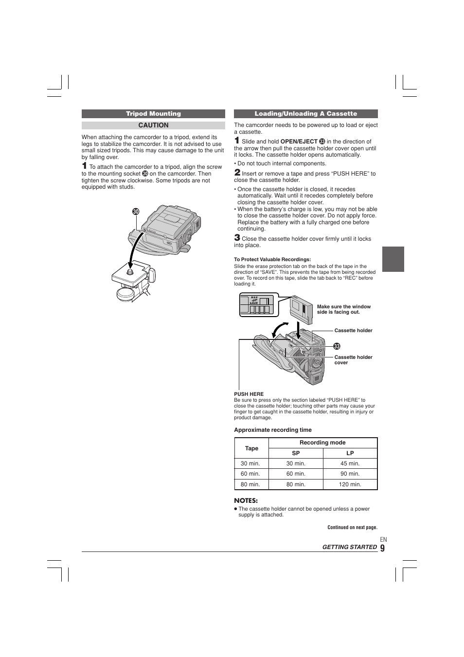 JVC GR-DX300  EN User Manual | Page 9 / 60