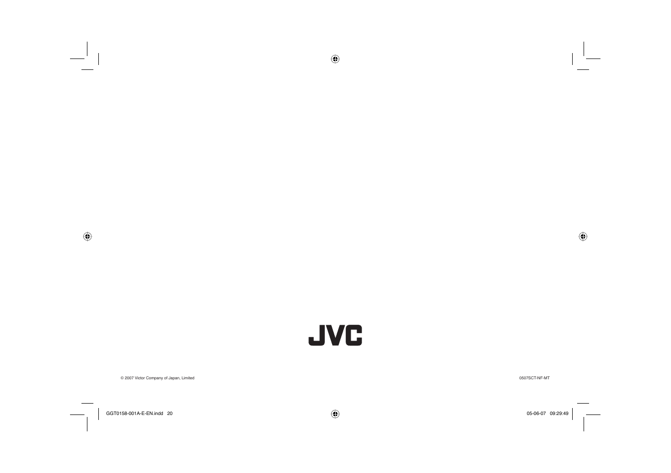 JVC AV-29Q317B User Manual | Page 20 / 20