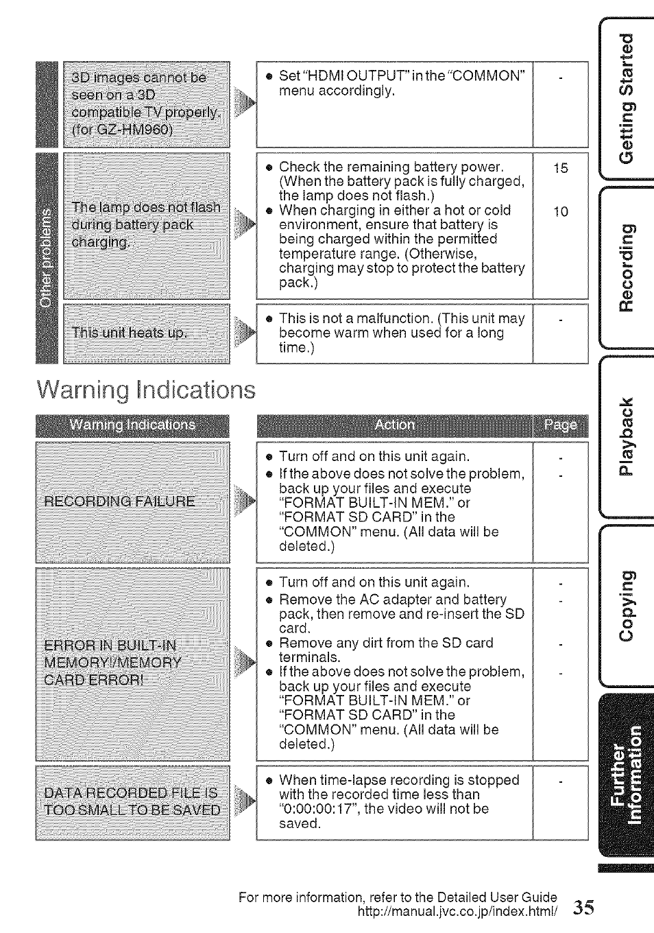 JVC GZ-HM960U User Manual | Page 35 / 40