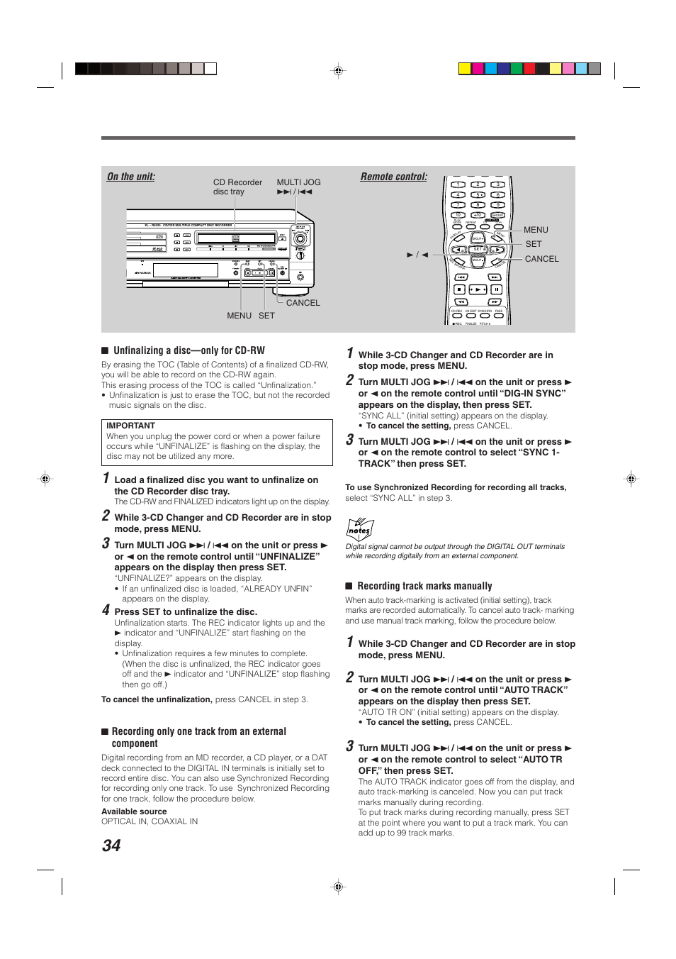 JVC XL-R5020BK User Manual | Page 36 / 50