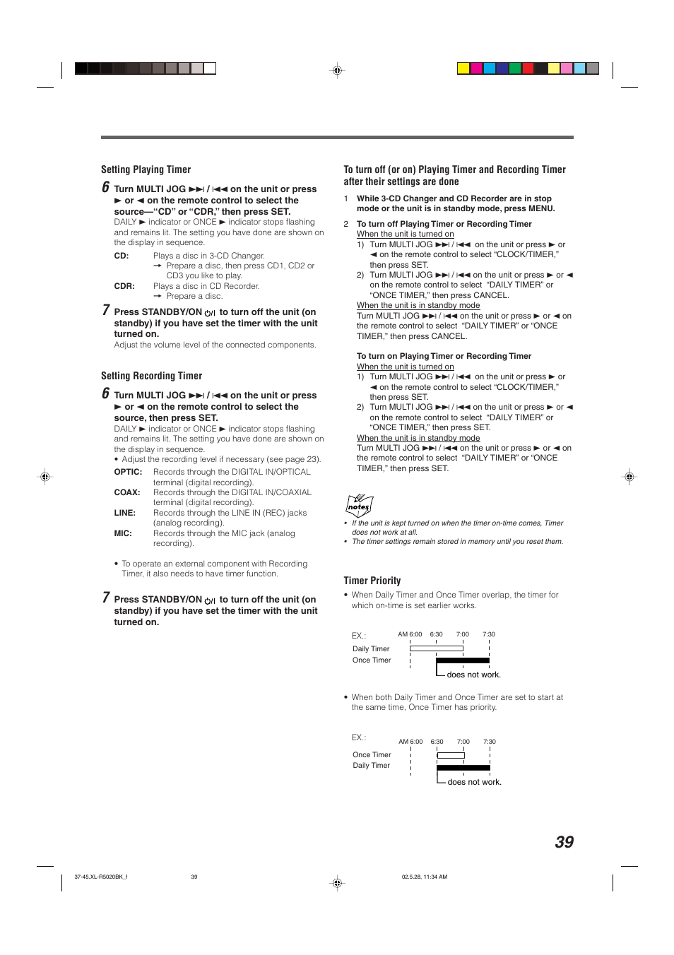 JVC XL-R5020BK User Manual | Page 41 / 50