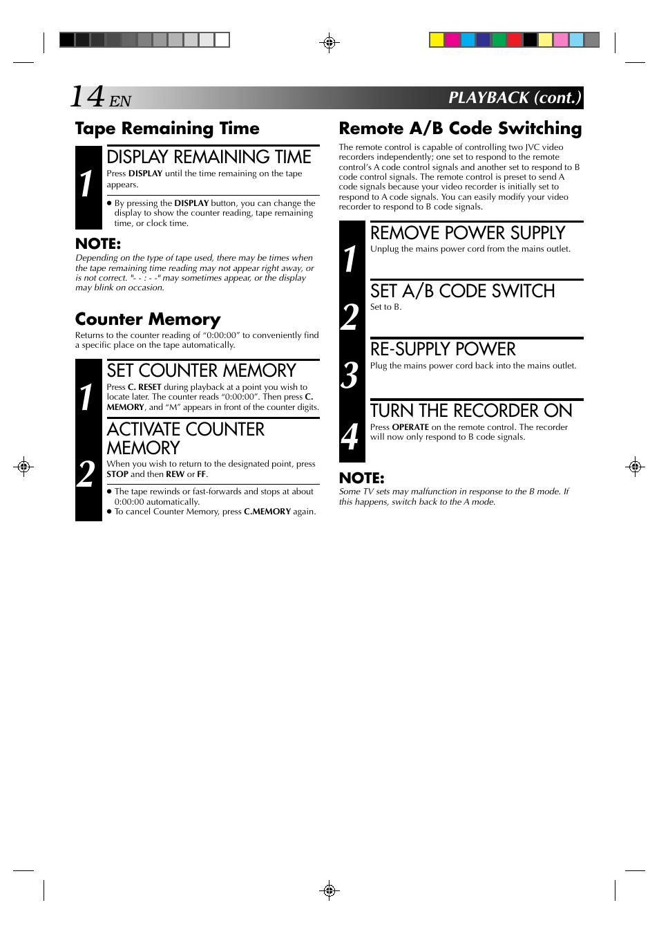 JVC HR-E239EG User Manual | Page 14 / 40