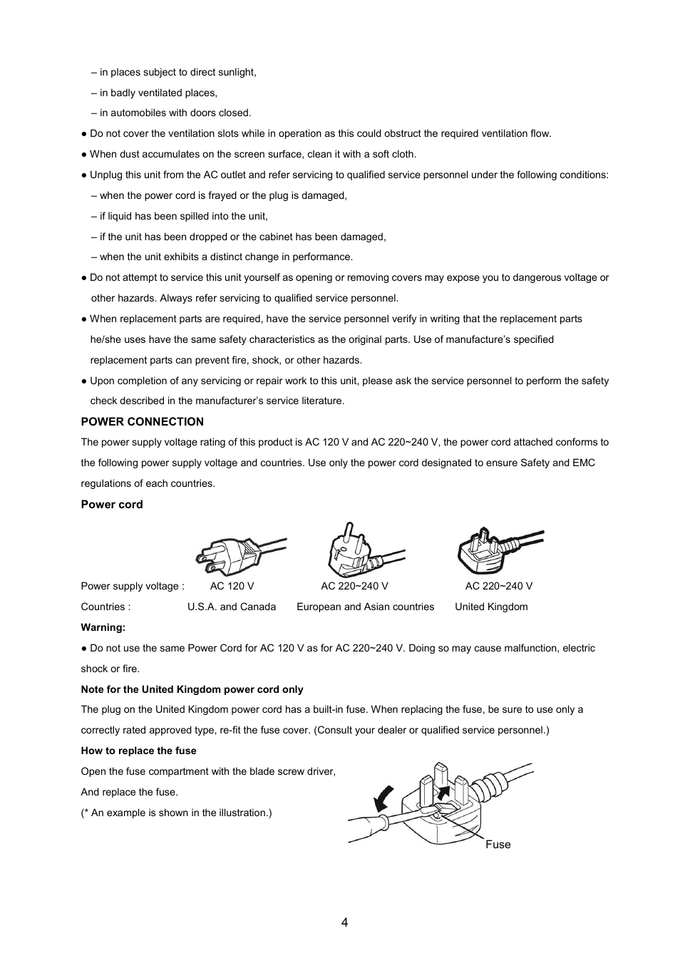 JVC GD-17L1G User Manual | Page 4 / 24