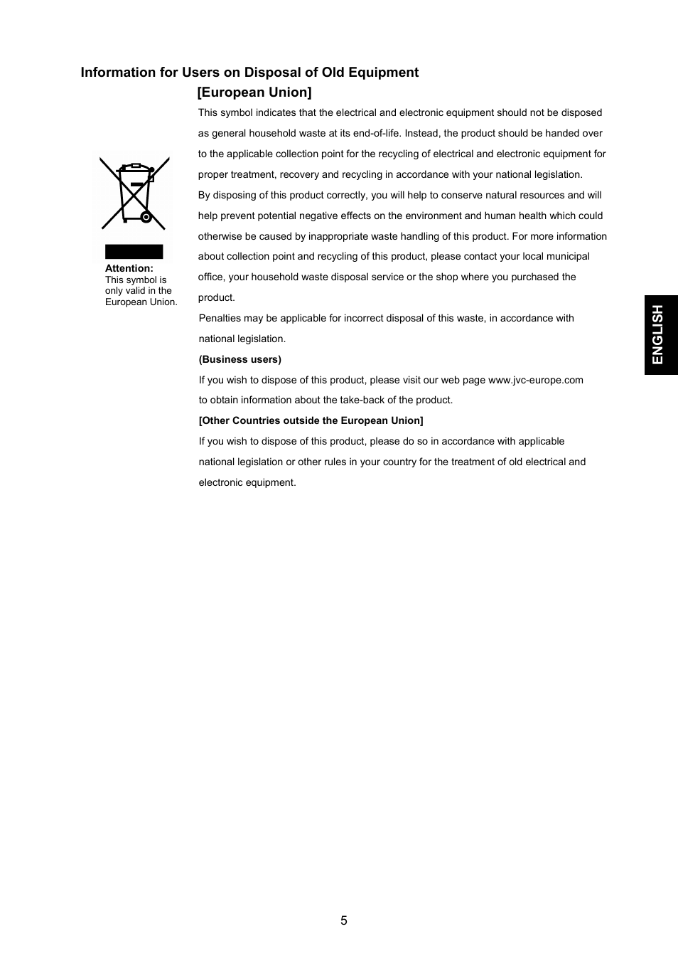 JVC GD-17L1G User Manual | Page 5 / 24