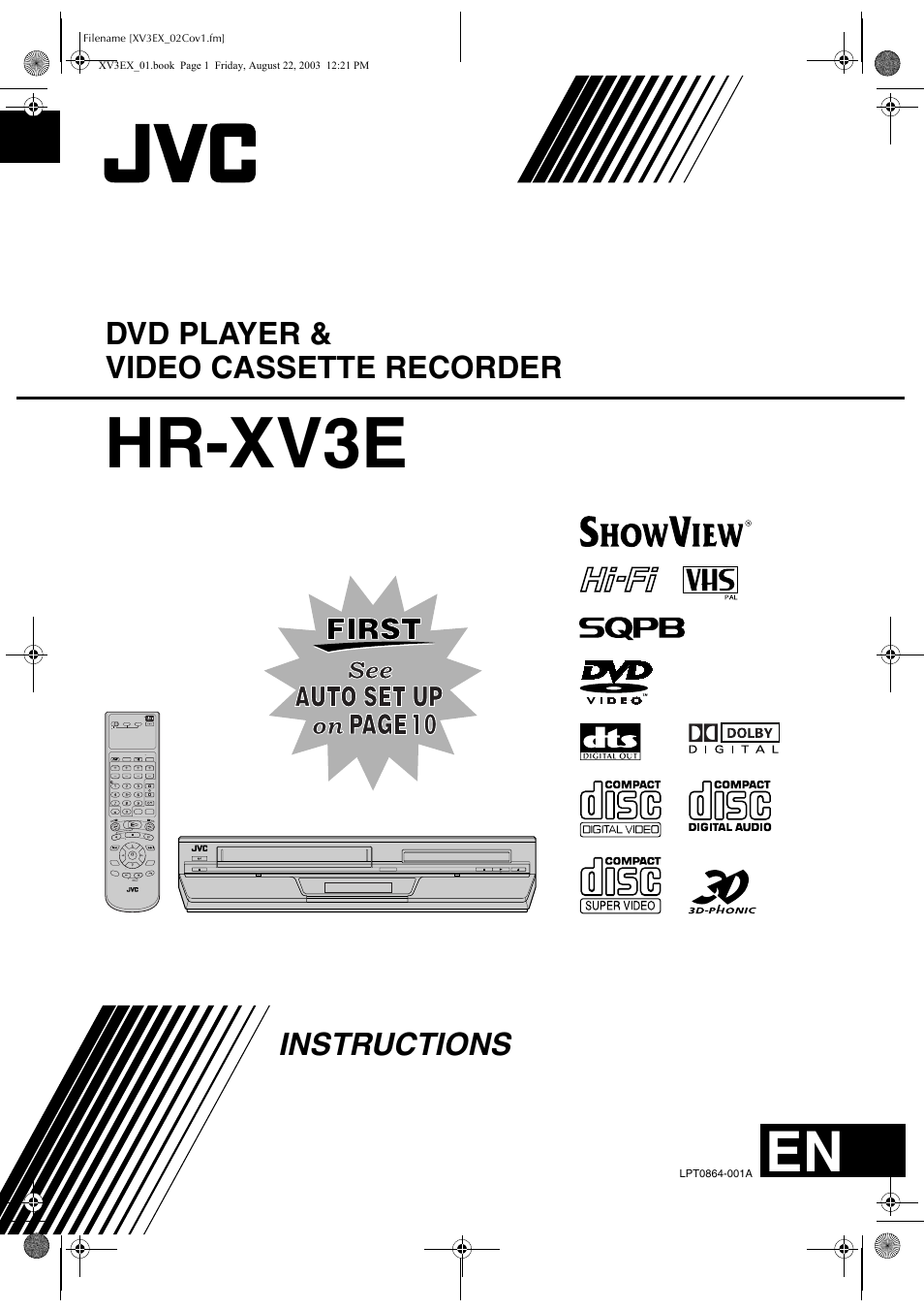 JVC HR-XV3E User Manual | 84 pages