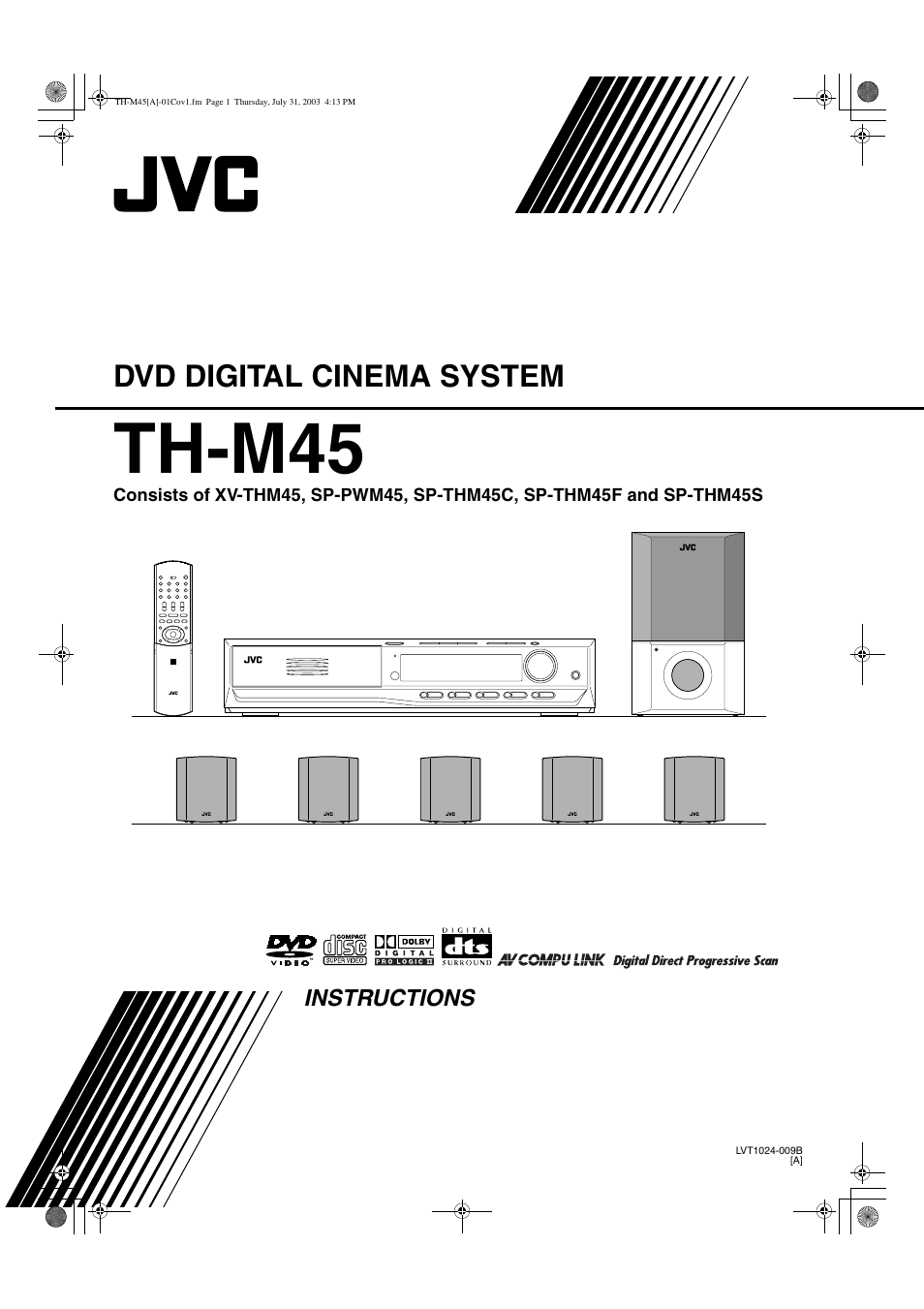 JVC SP-THM45C User Manual | 64 pages