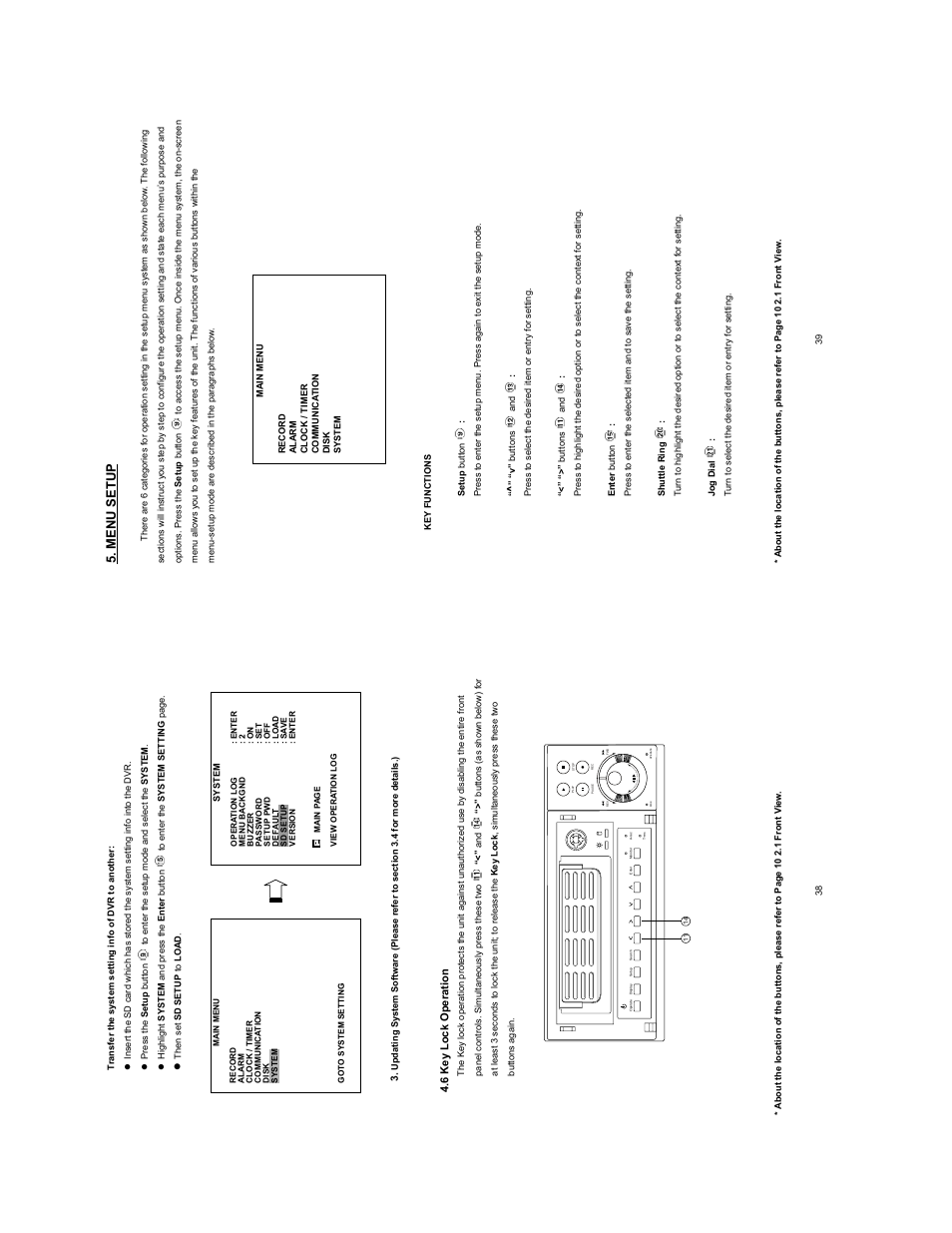 M e nu setup | JVC VR601 User Manual | Page 20 / 42