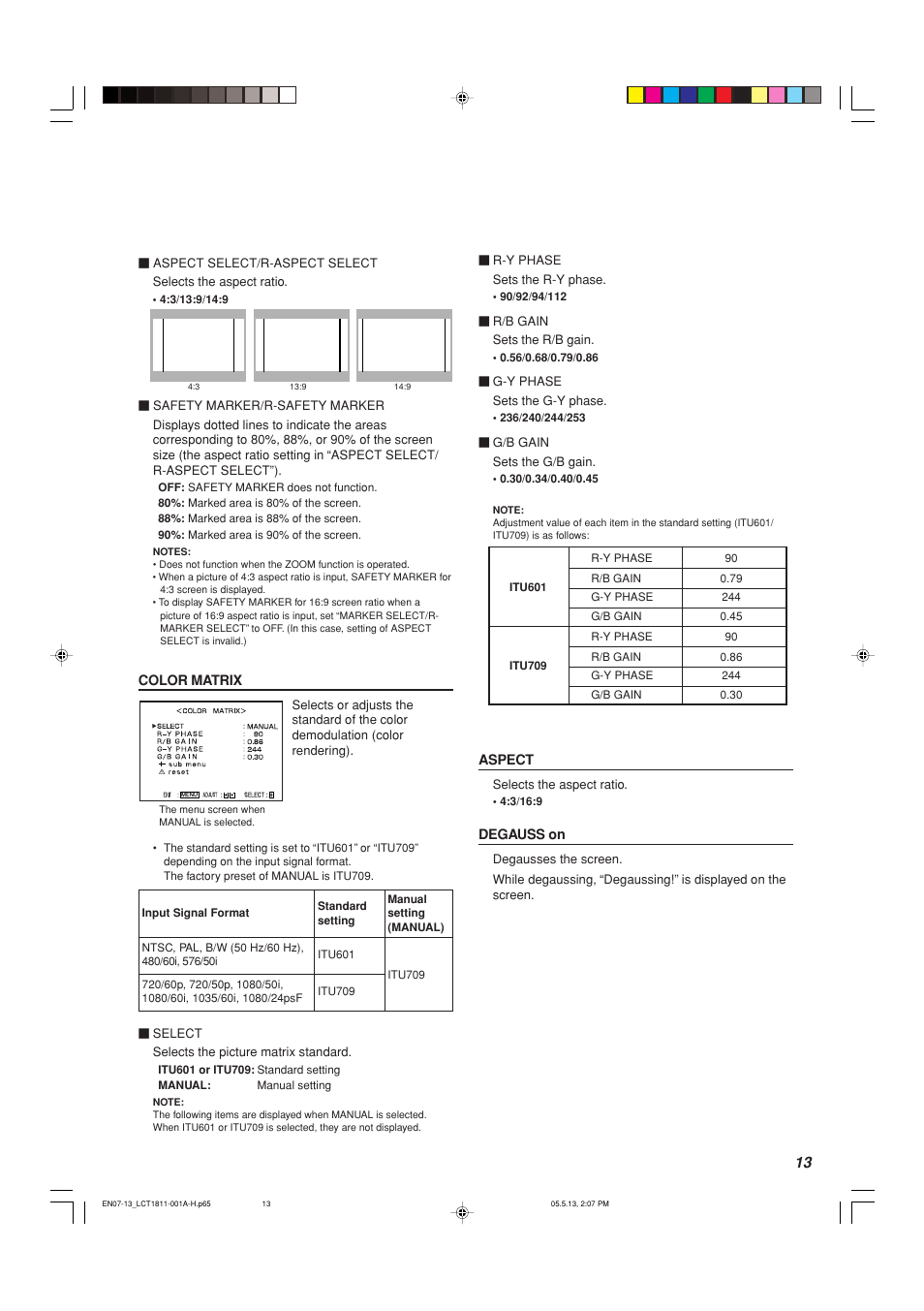 JVC DT-V100CG User Manual | Page 13 / 24