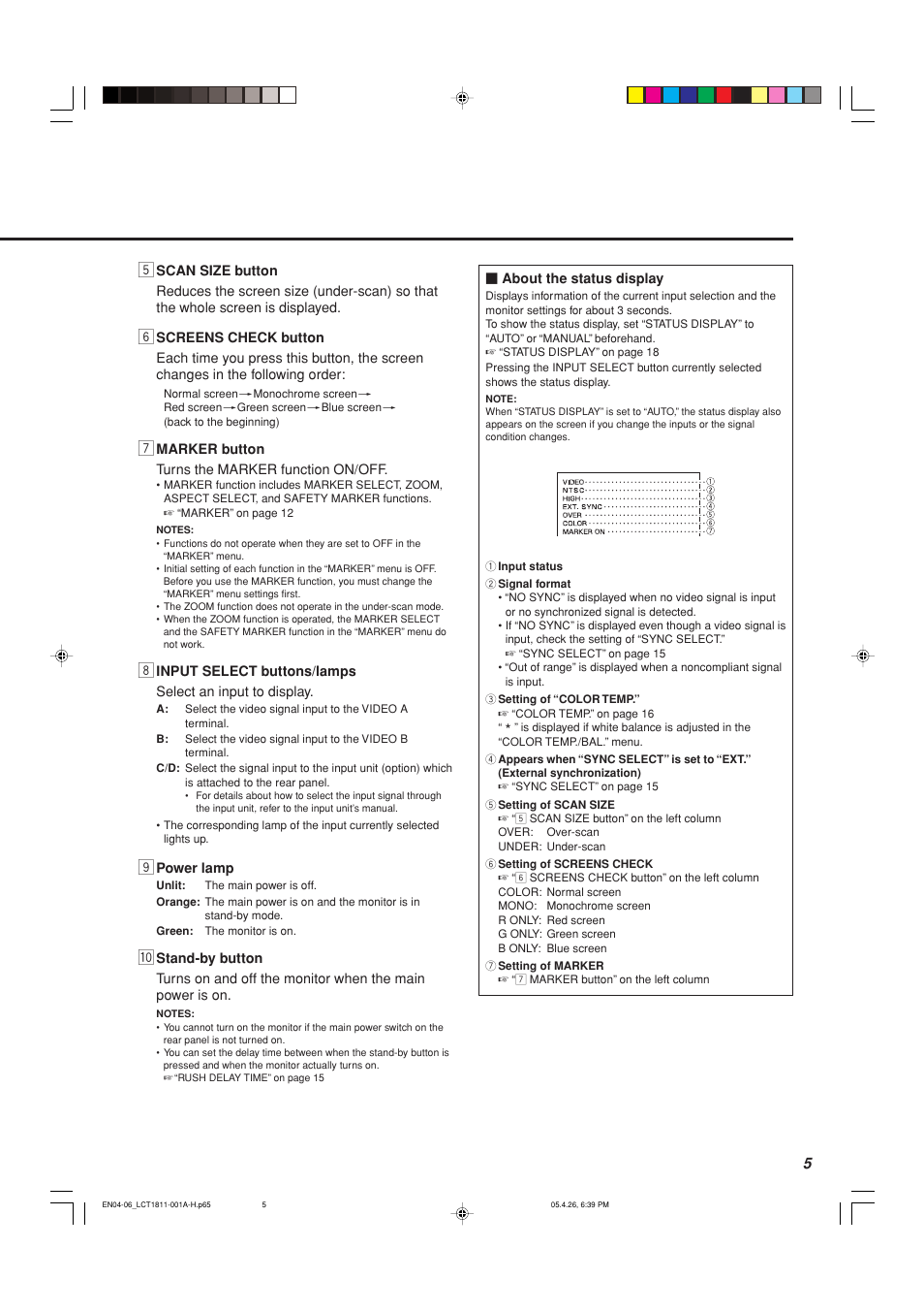 JVC DT-V100CG User Manual | Page 5 / 24