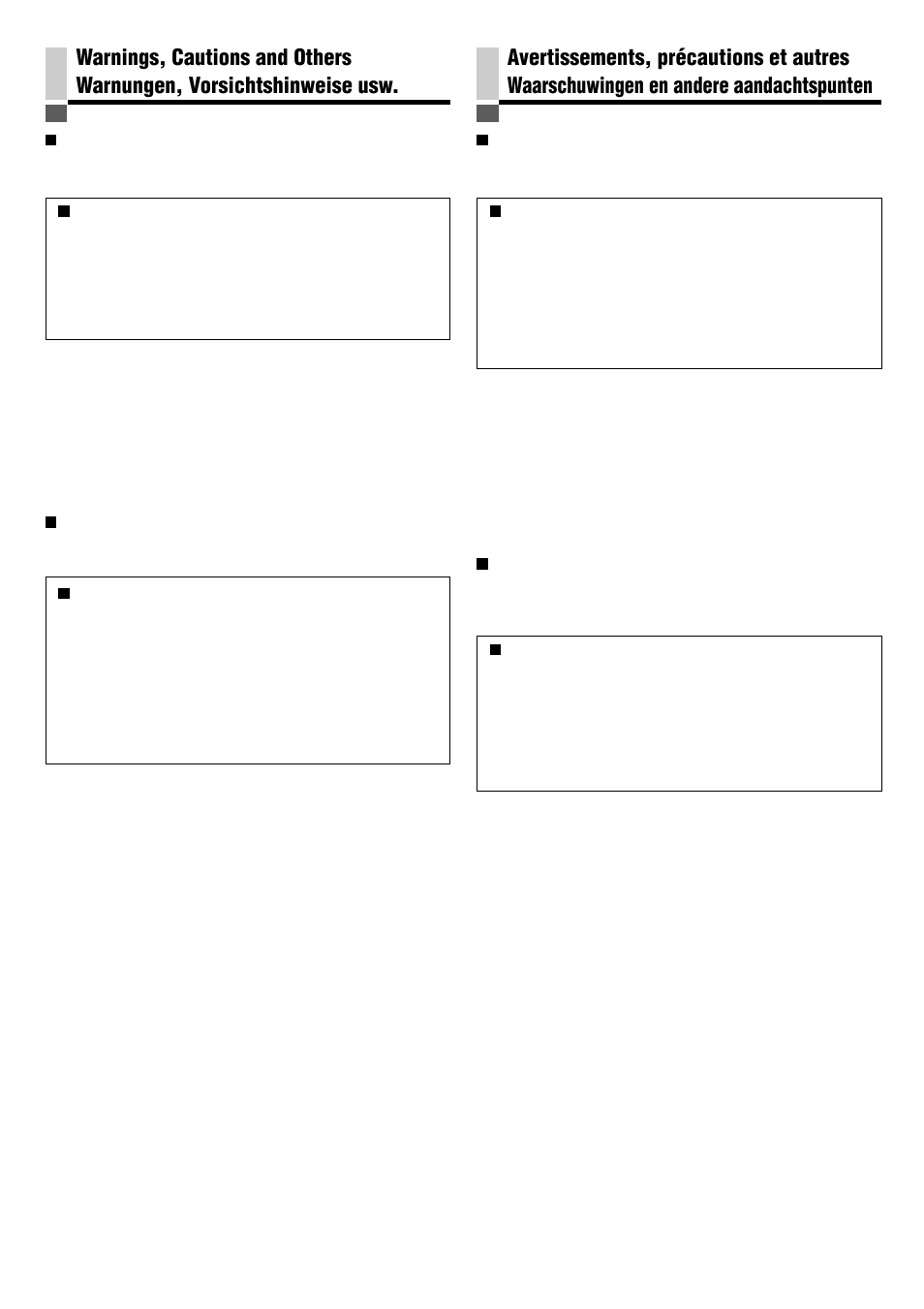 Warnings,cautions and others | JVC SP-PW880 User Manual | Page 2 / 36