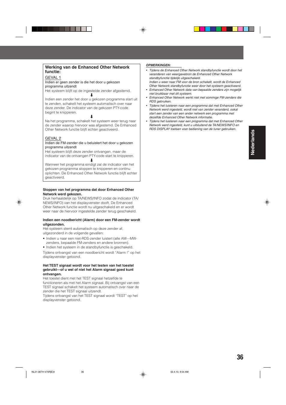 Nederlands | JVC DVD CINEMA SYSTEM TH-V70R User Manual | Page 197 / 241