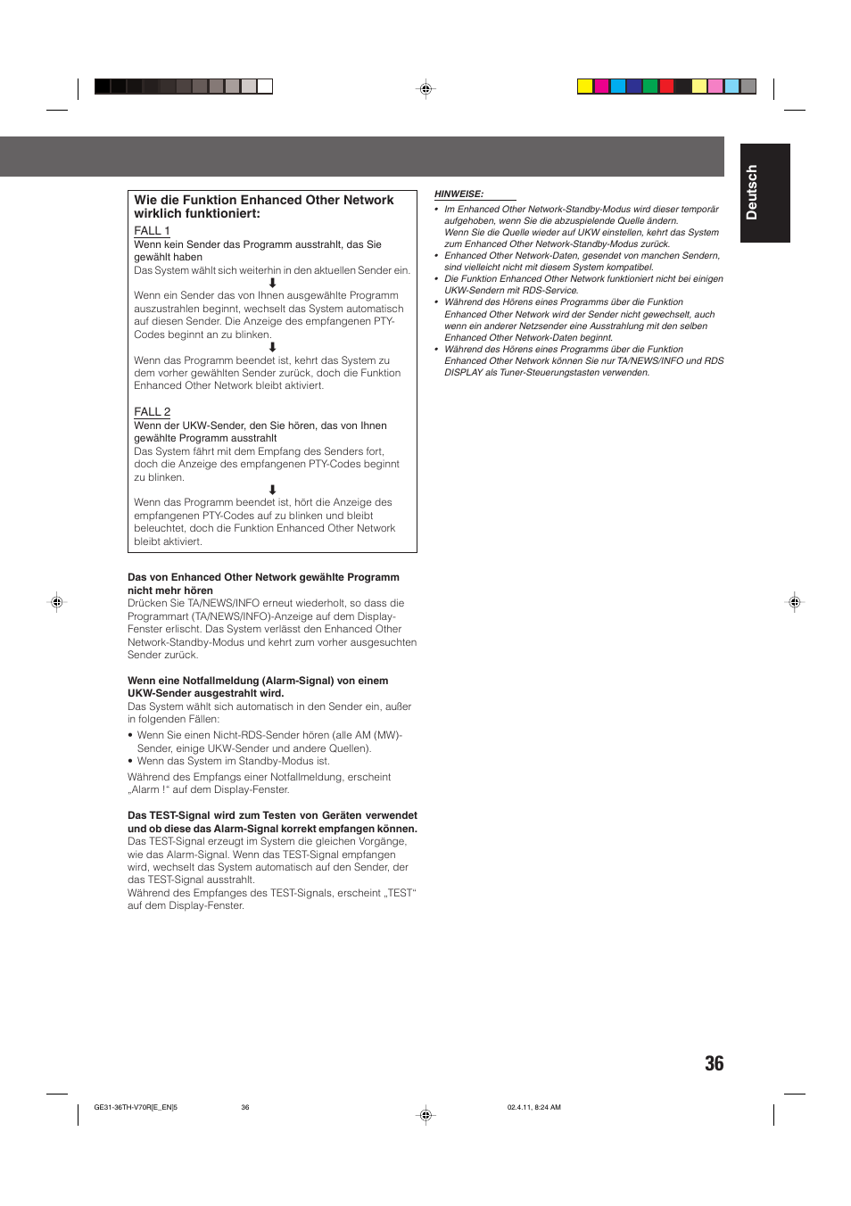 Deutsch | JVC DVD CINEMA SYSTEM TH-V70R User Manual | Page 41 / 241
