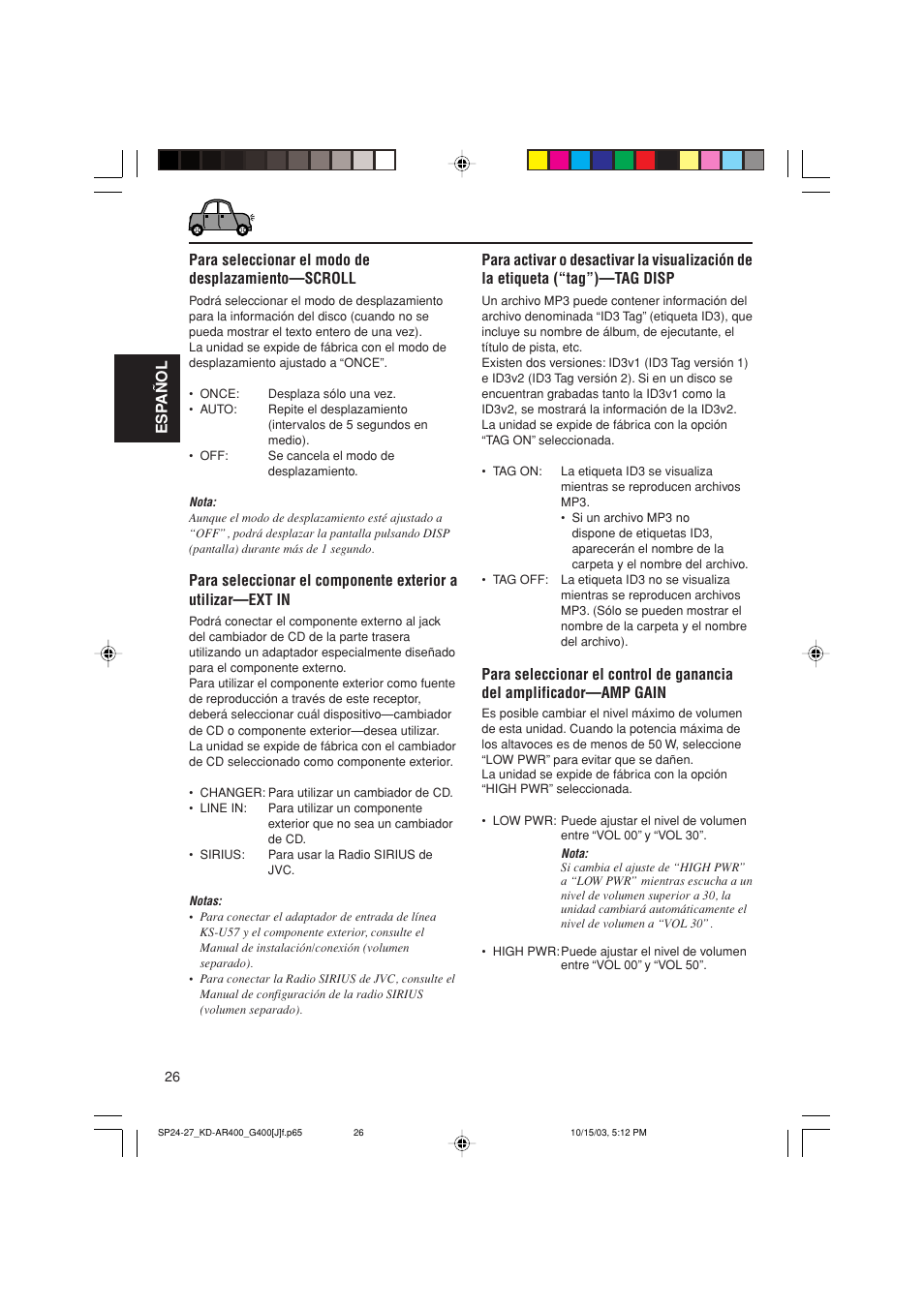 JVC KD-AR400 User Manual | Page 62 / 111