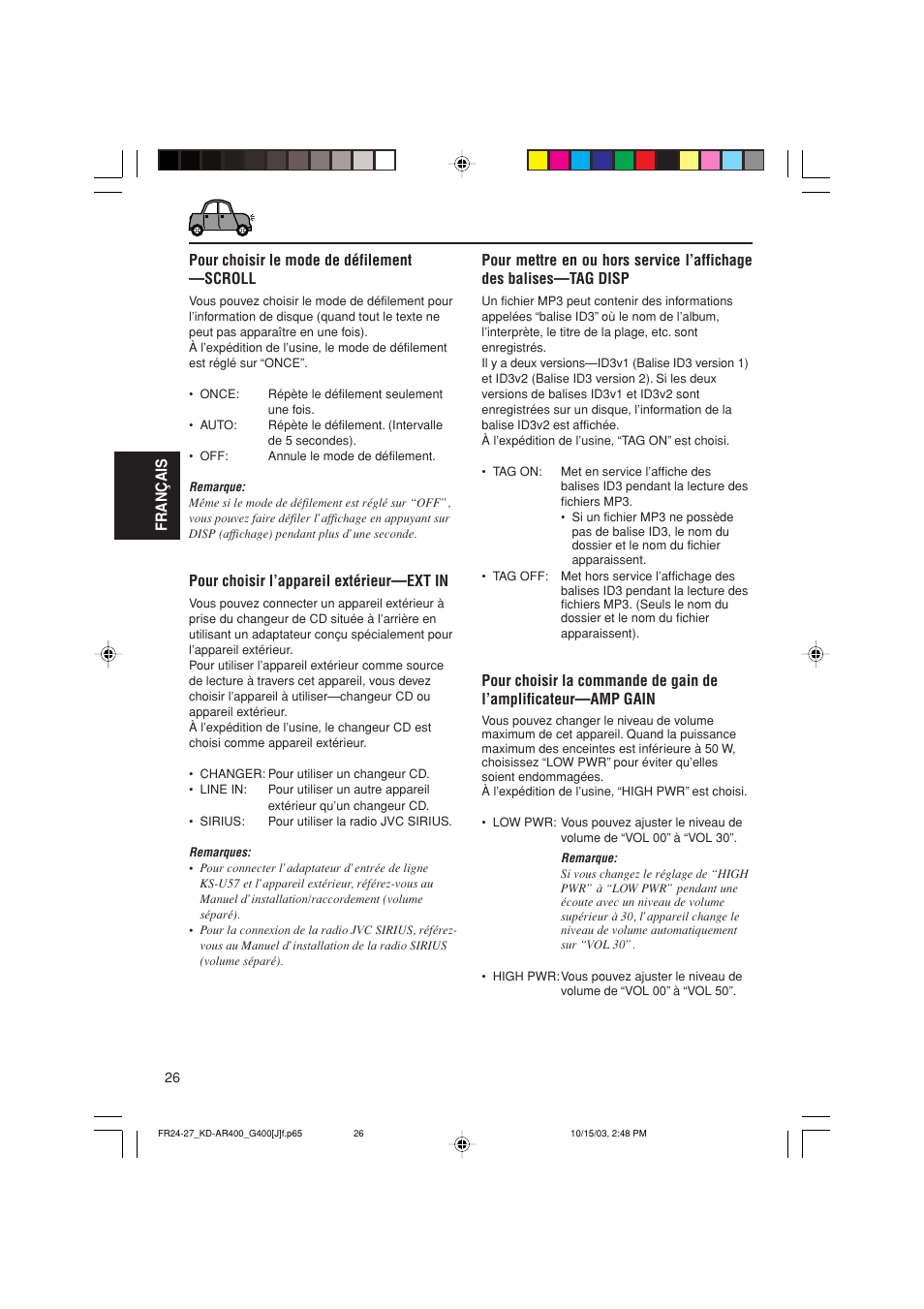 JVC KD-AR400 User Manual | Page 98 / 111