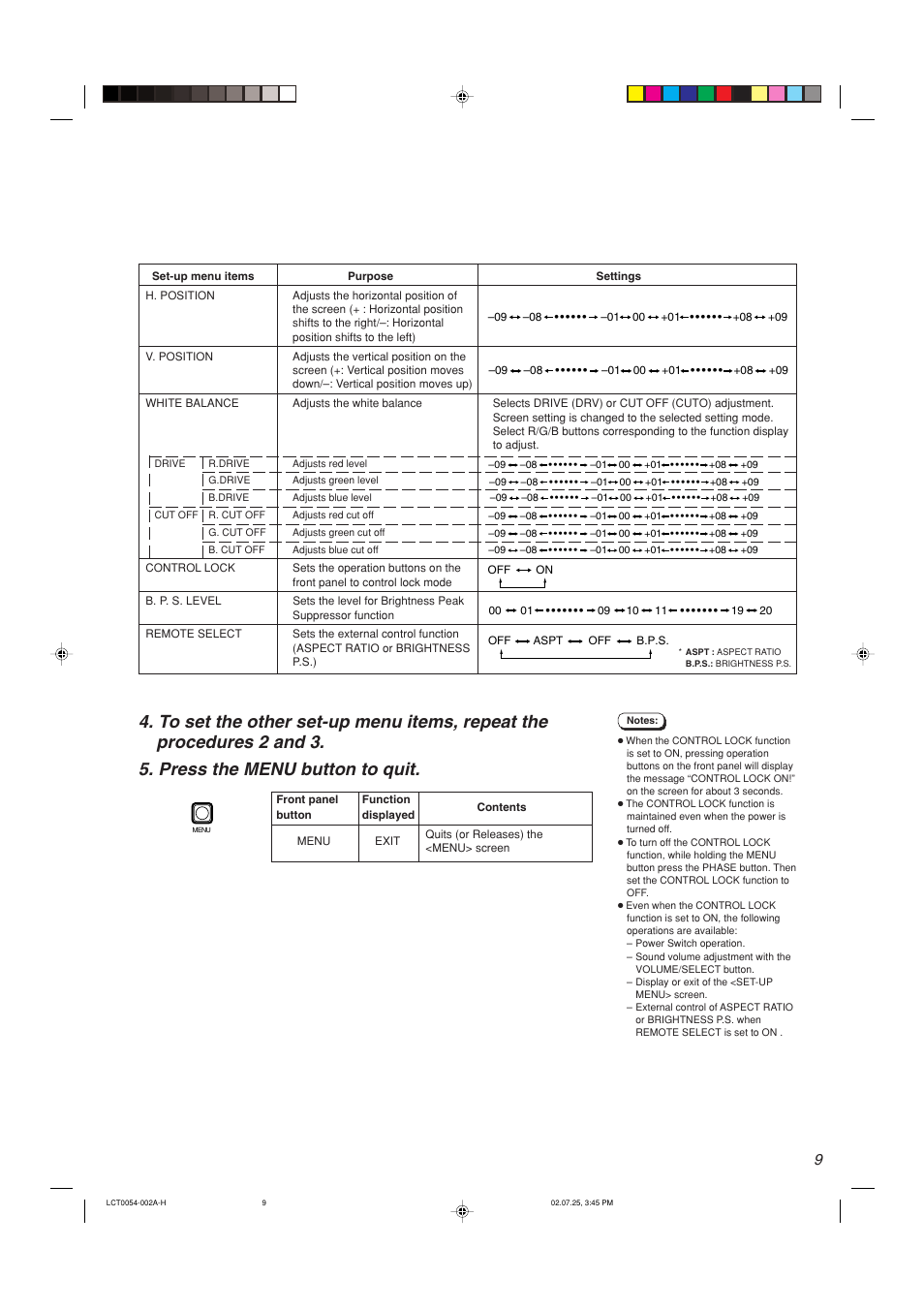 JVC TM-2100PN-K User Manual | Page 9 / 16