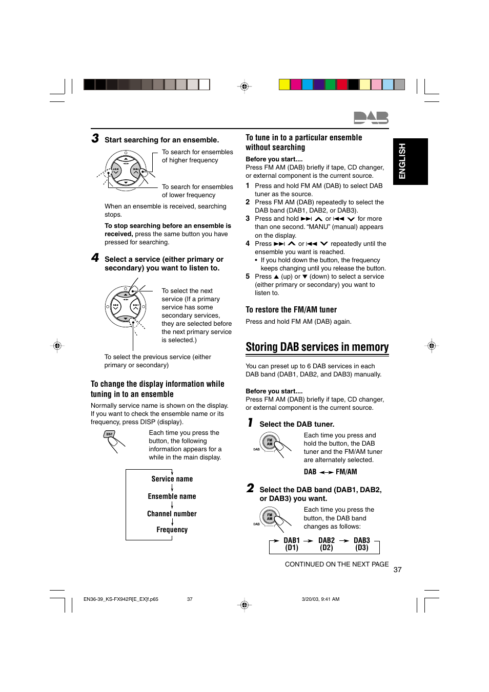 JVC KS-FX942R User Manual | Page 37 / 48