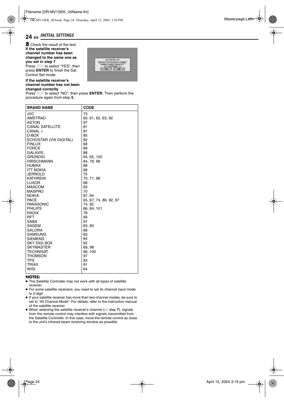 JVC DR-MV1B User Manual | Page 24 / 104