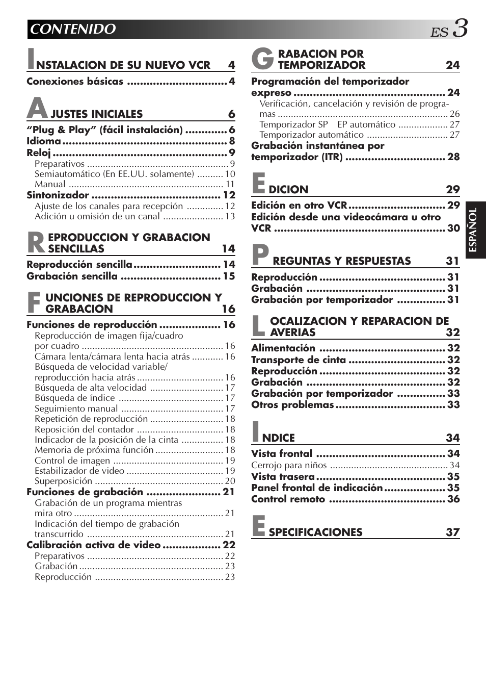 JVC HR-J3006UM User Manual | Page 3 / 76