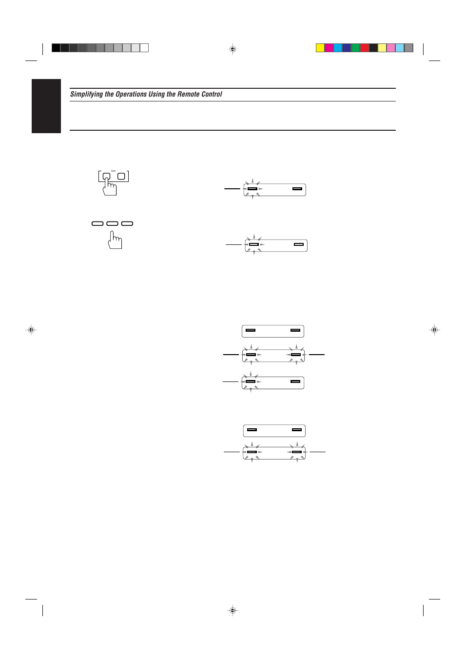 English, Page 45, Programing a series of operations | JVC RX-730R User Manual | Page 50 / 58