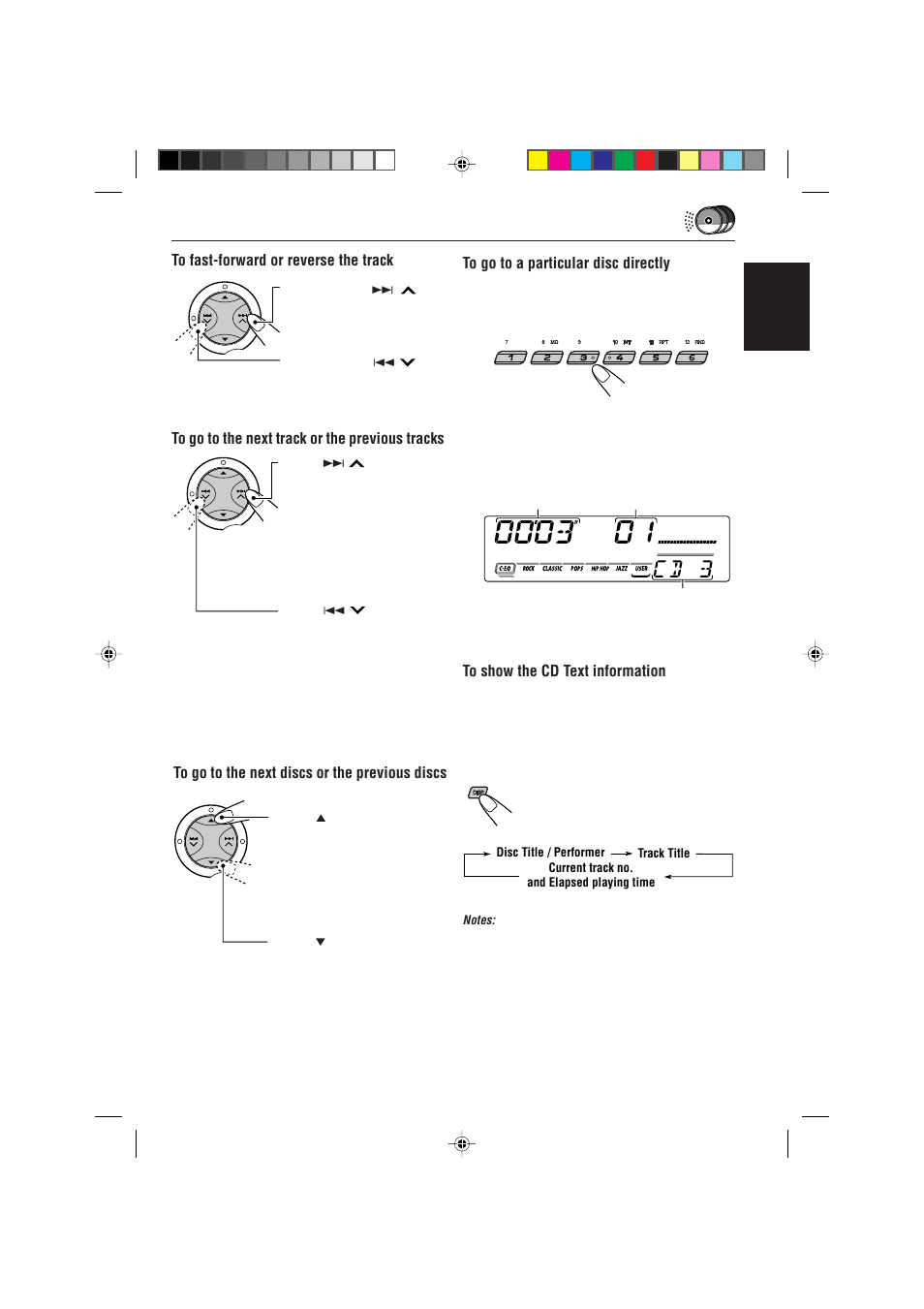 English to go to a particular disc directly | JVC GET0091-001A User Manual | Page 31 / 38