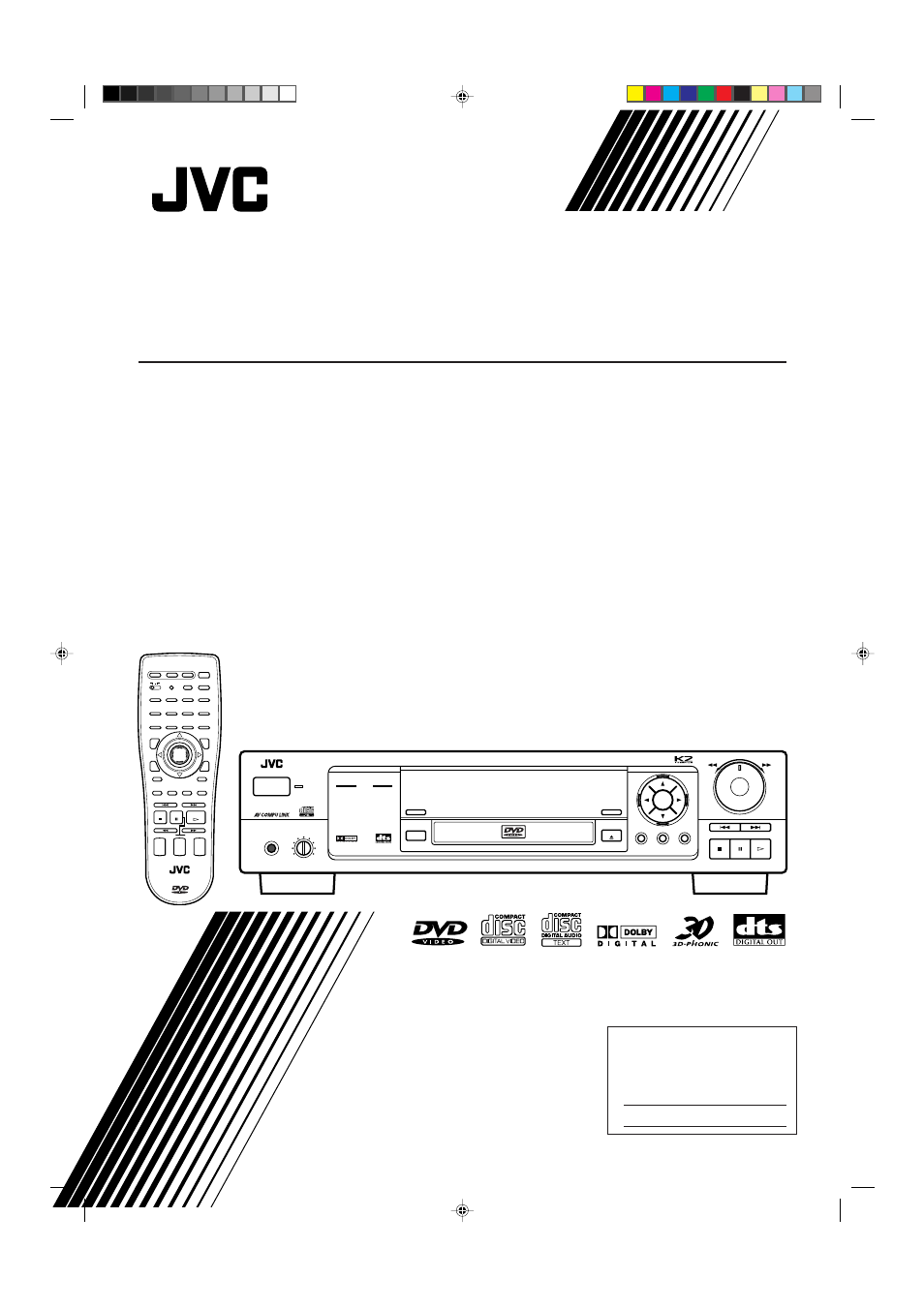 JVC XV-D701BK User Manual | 108 pages