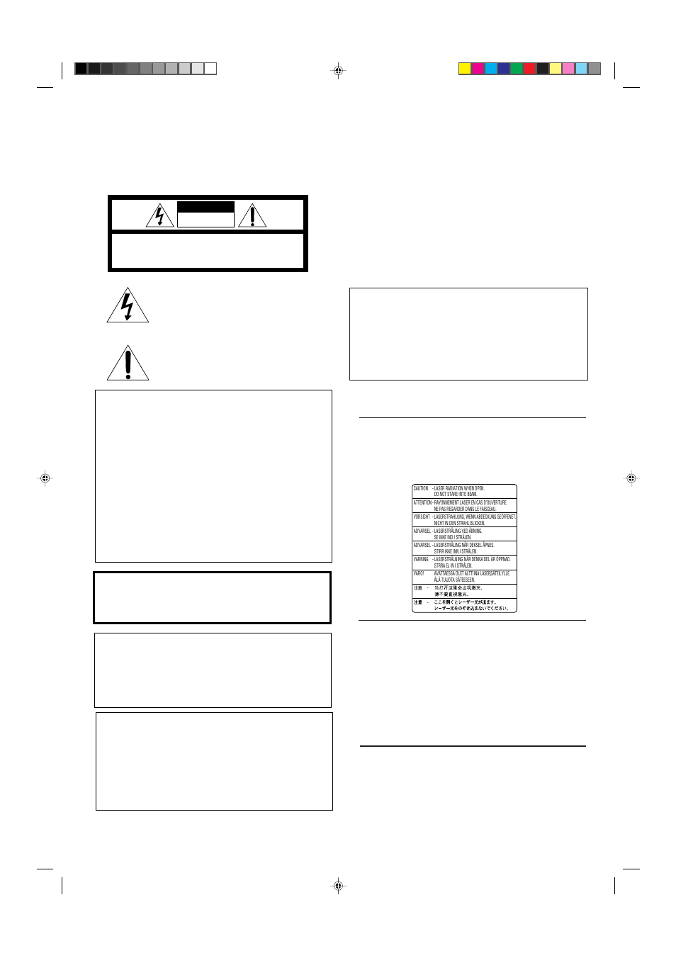 For canada/pour le canada, Caution, For u.s.a | JVC XV-D701BK User Manual | Page 2 / 108