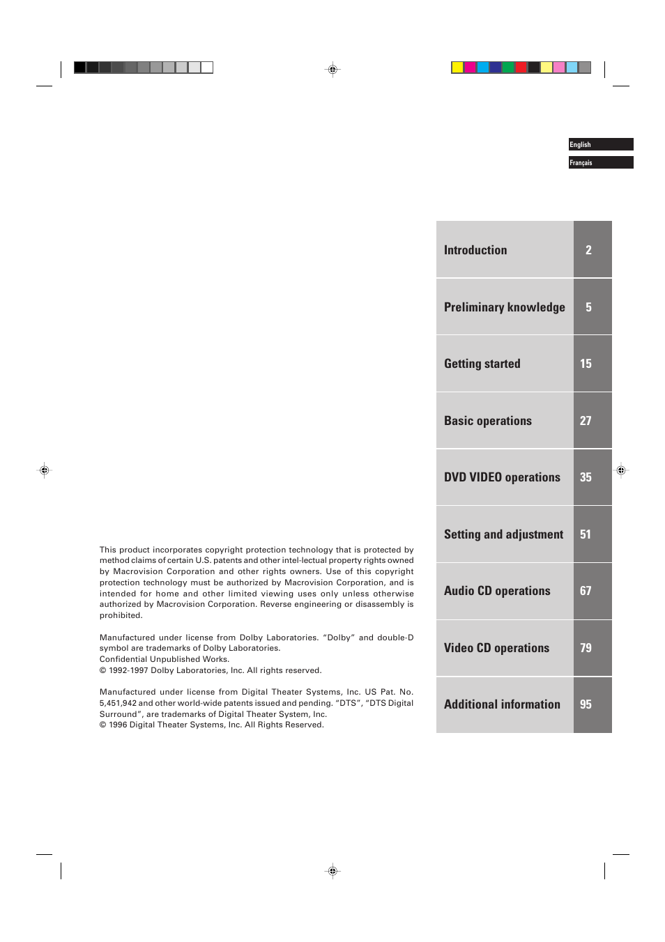 JVC XV-D701BK User Manual | Page 3 / 108