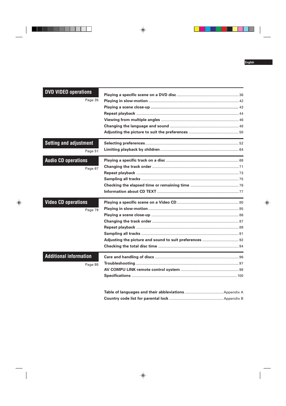 JVC XV-D701BK User Manual | Page 5 / 108