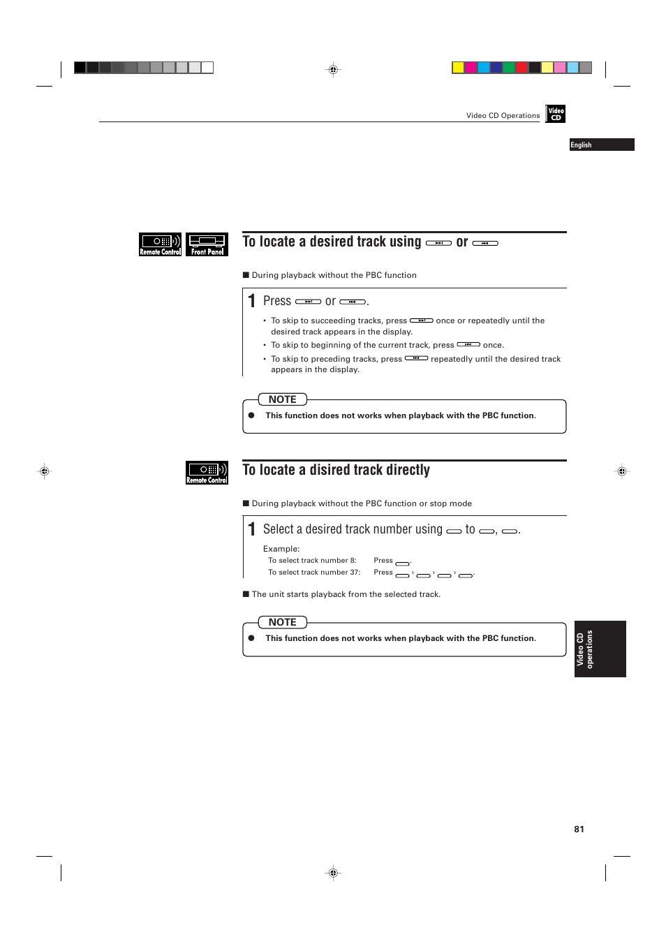 Press, Select a desired track number using | JVC XV-D701BK User Manual | Page 85 / 108