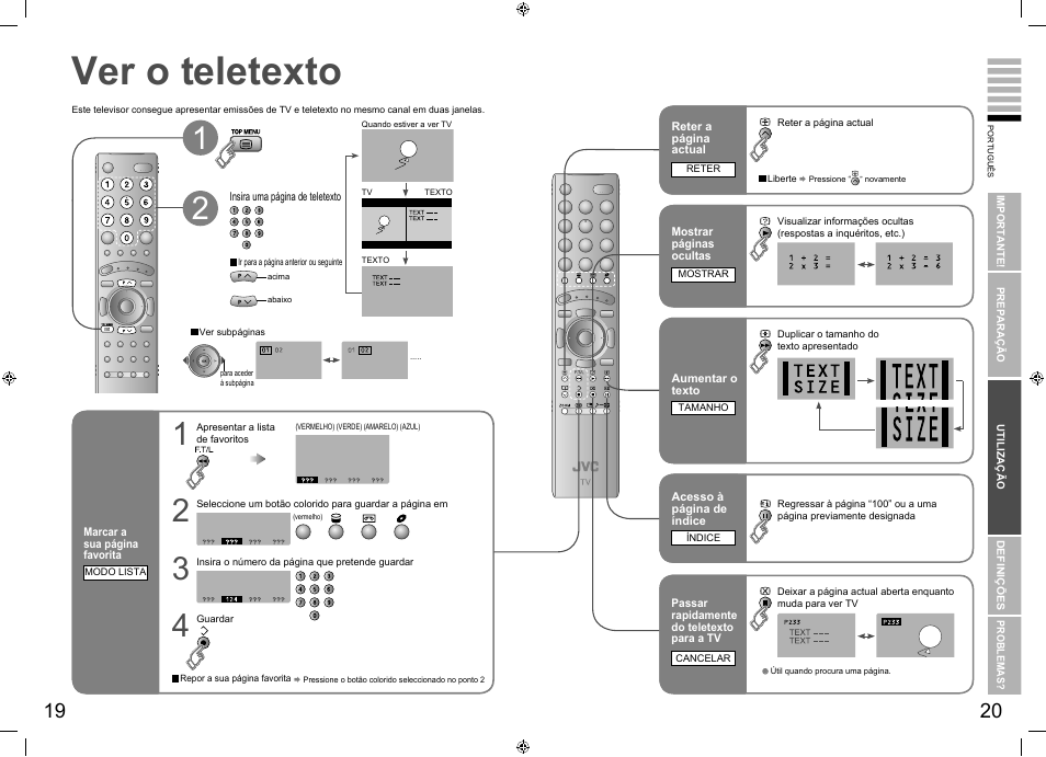 Ver o teletexto | JVC LT-26R70BU/SU User Manual | Page 14 / 22