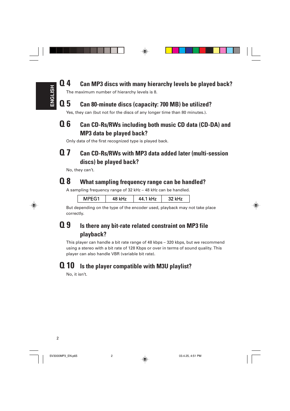 Q 10 | JVC LVT1003-001B User Manual | Page 35 / 37